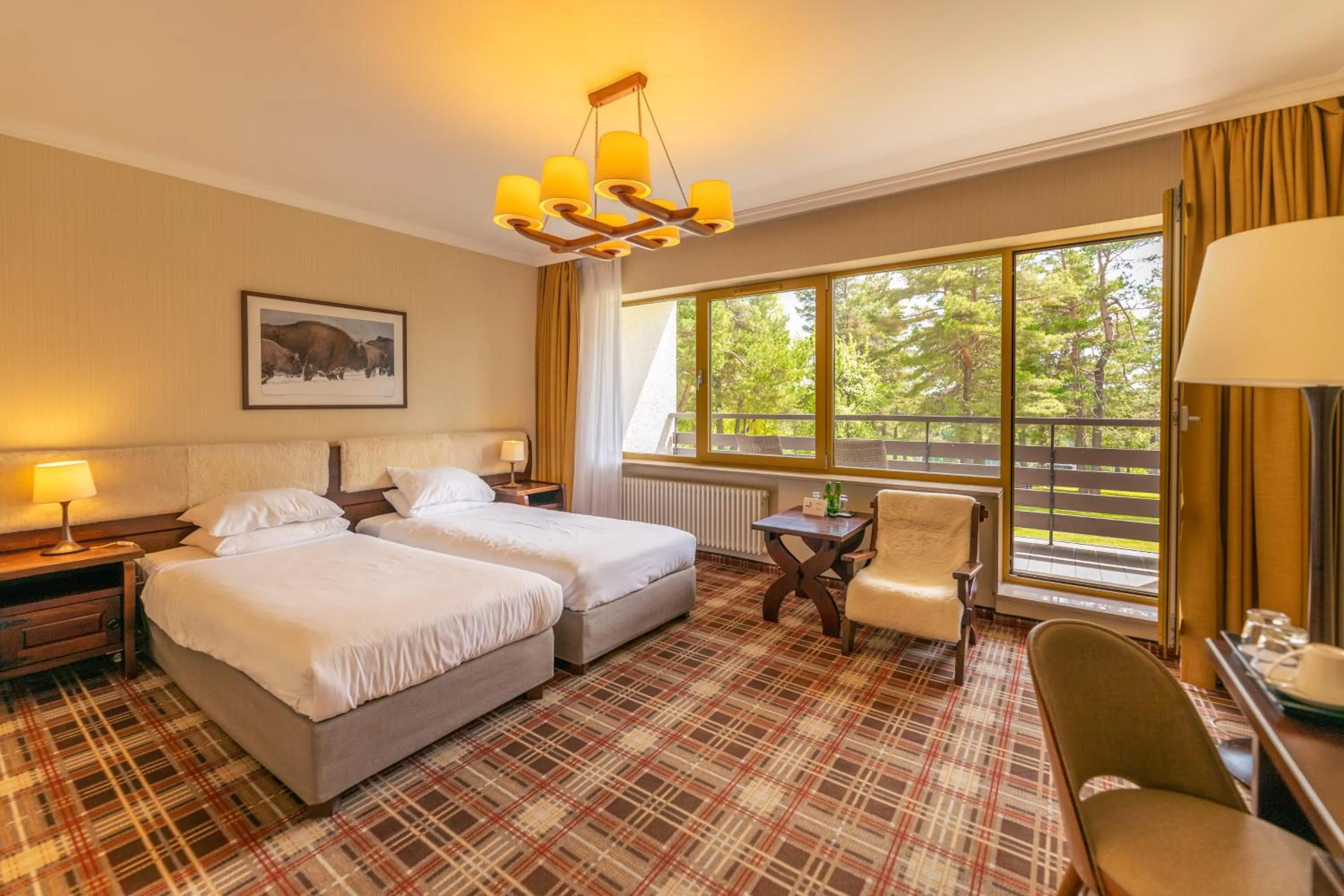 Bed in Hotel Arłamów