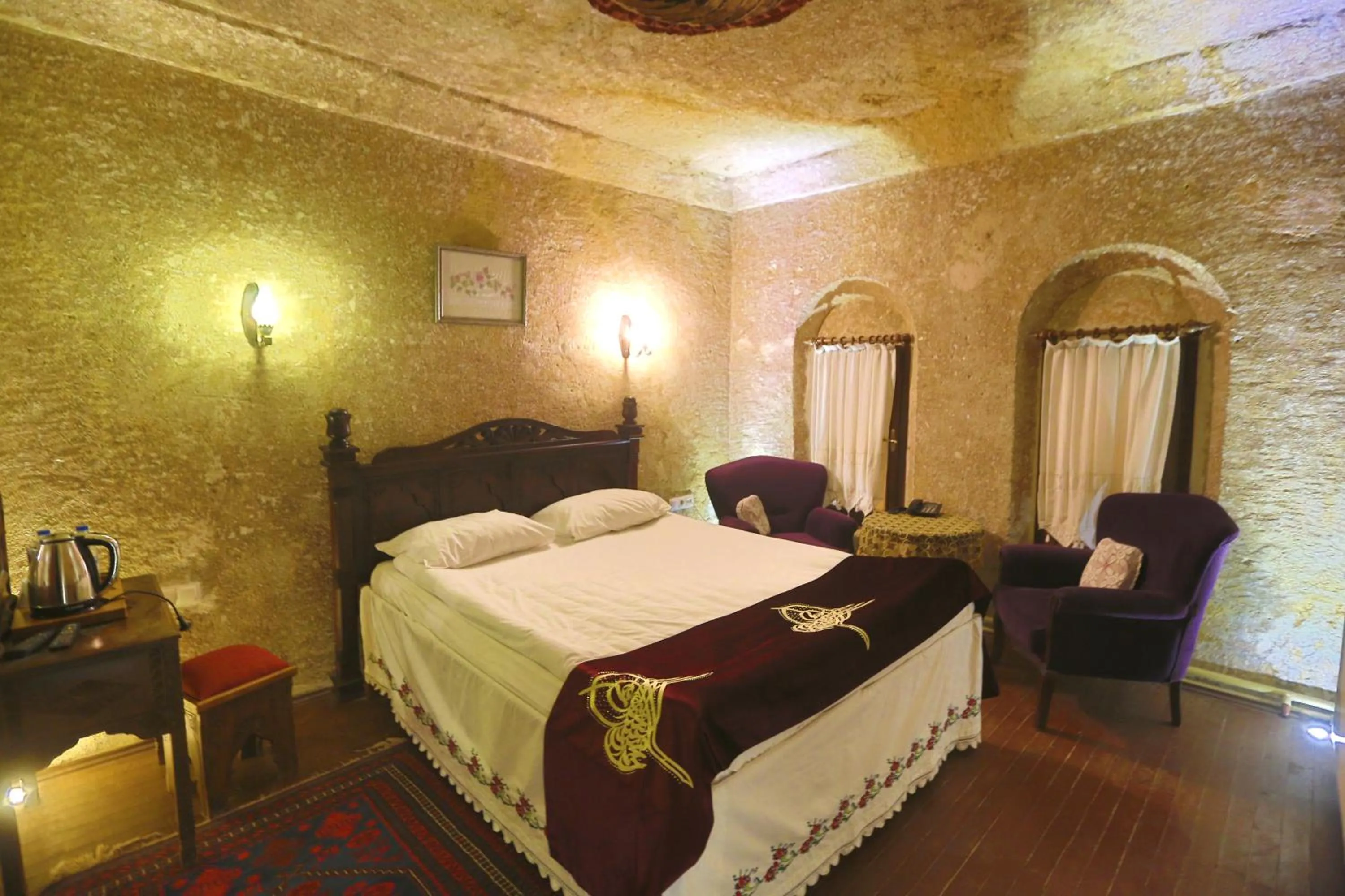 Deluxe Double Room with Balcony in Cappadocia Abras Cave Hotel