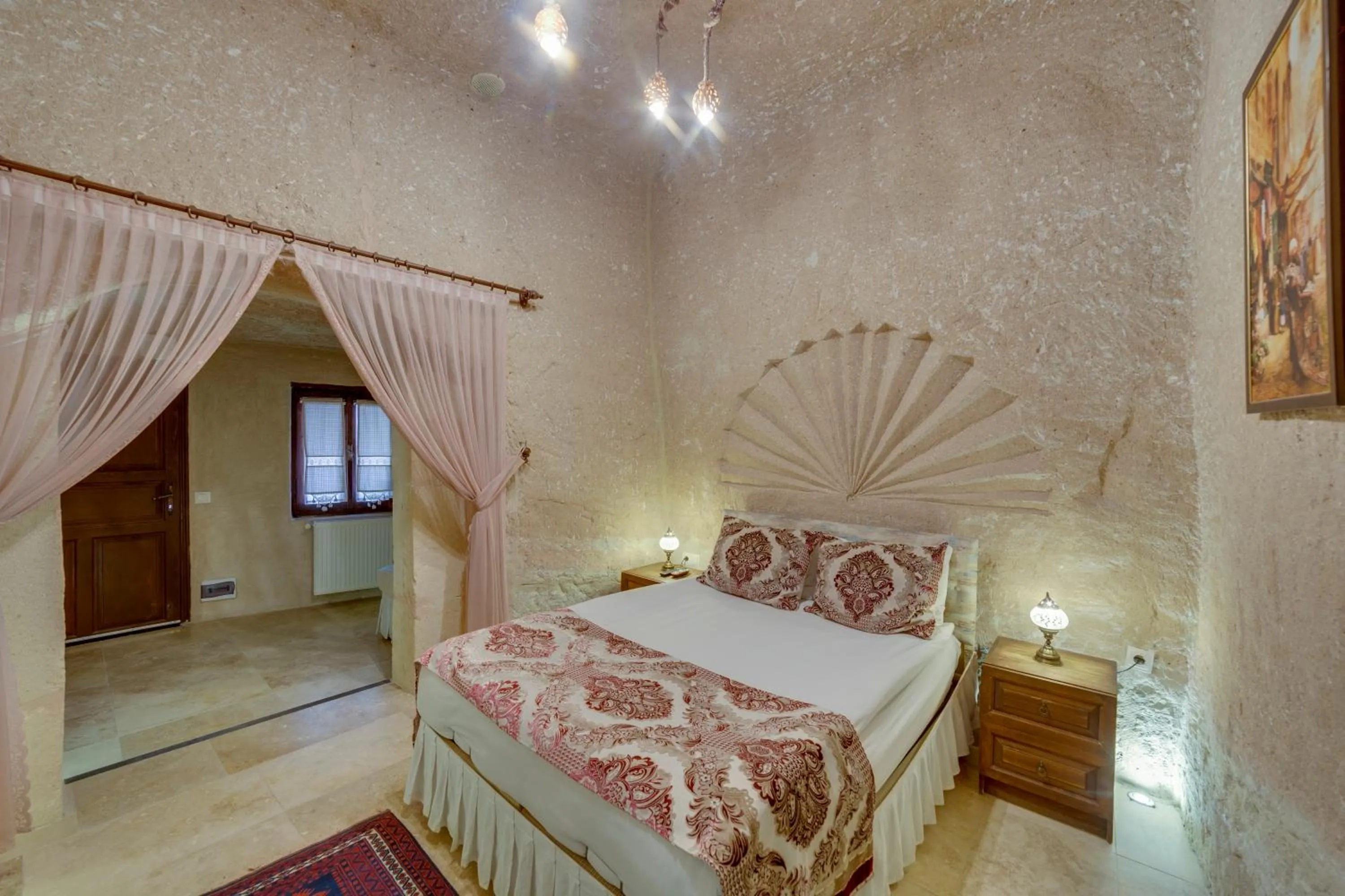 Bedroom, Bed in Cappadocia Abras Cave Hotel