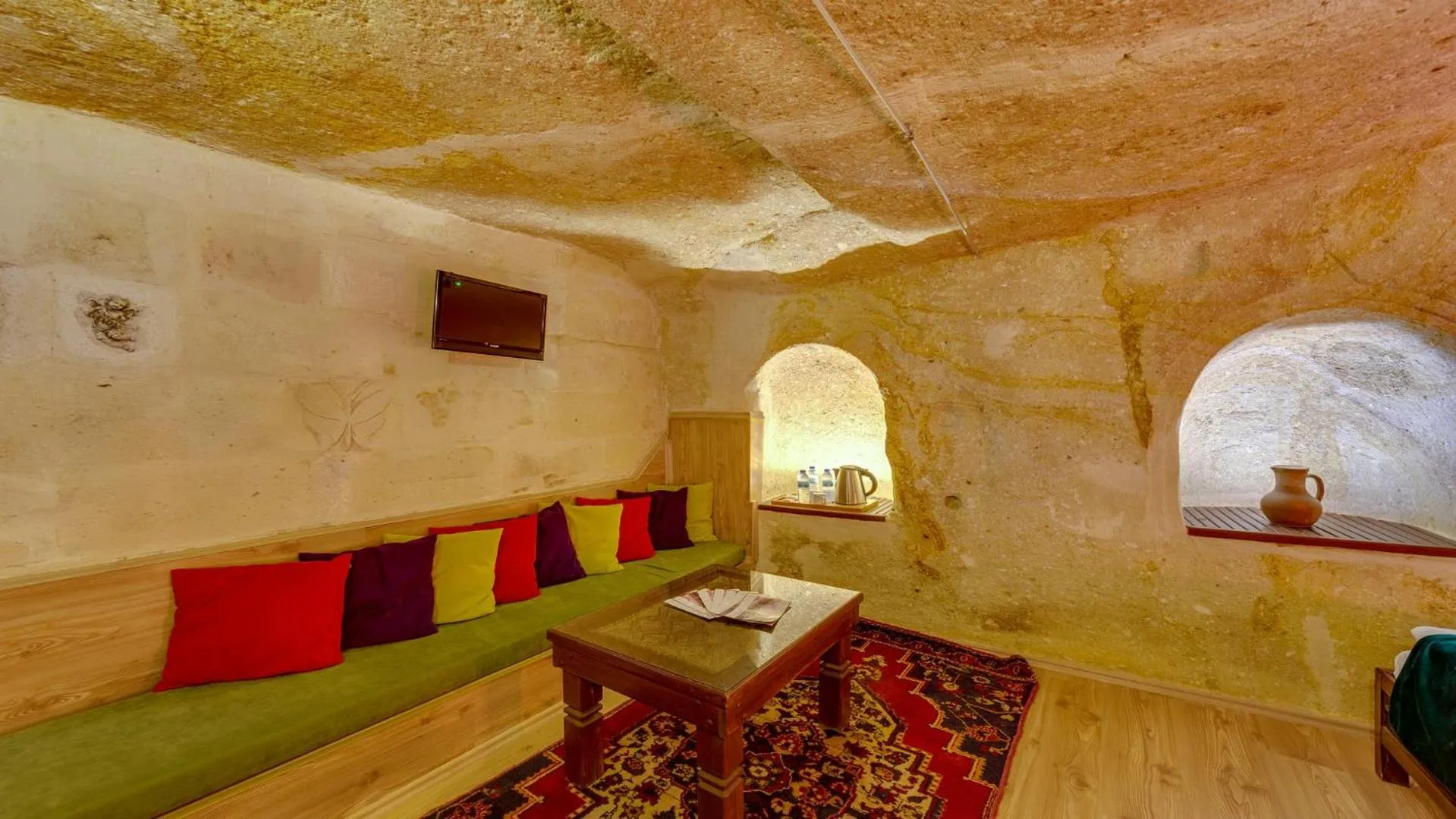 Seating area in Cappadocia Abras Cave Hotel