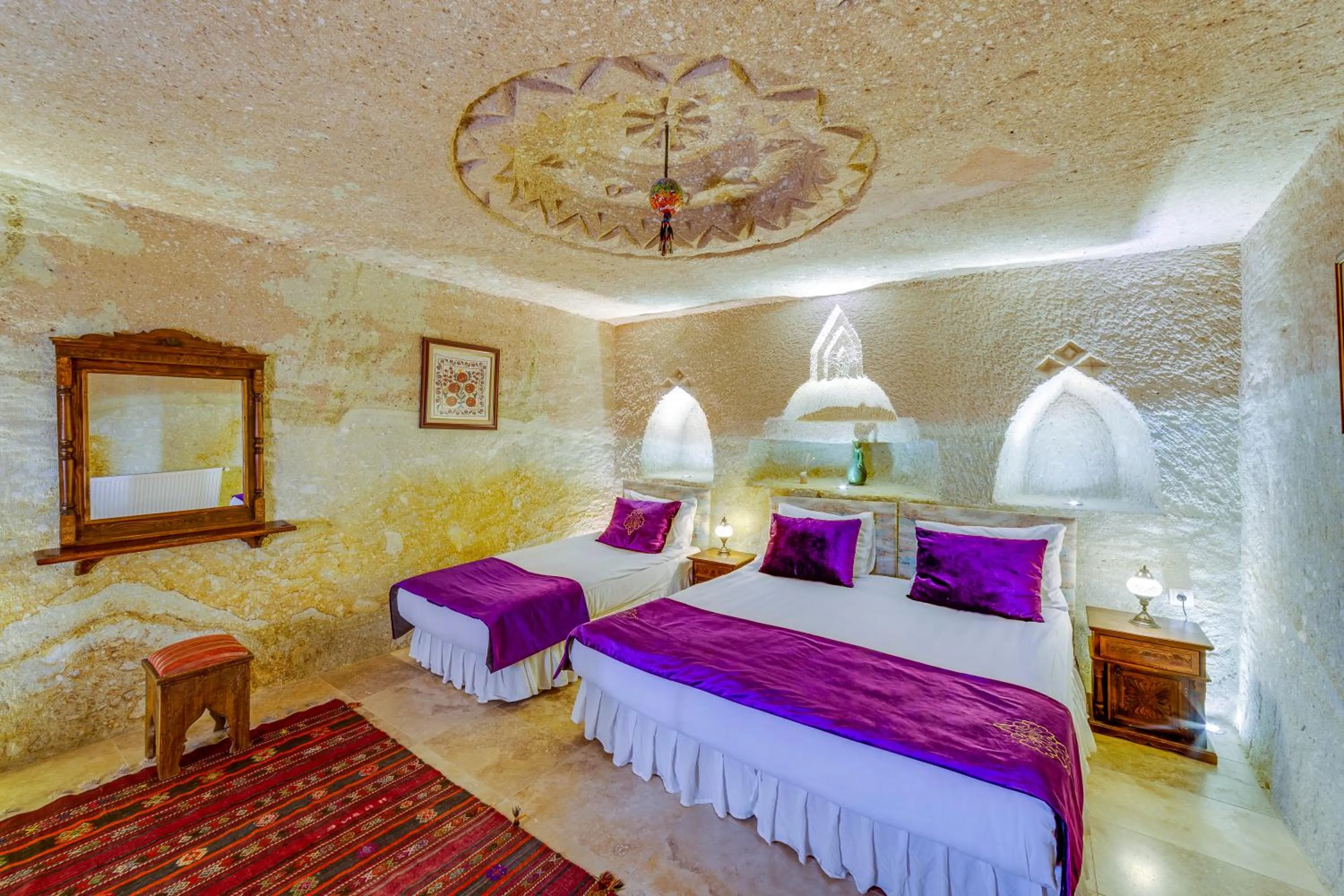 Bed in Cappadocia Abras Cave Hotel