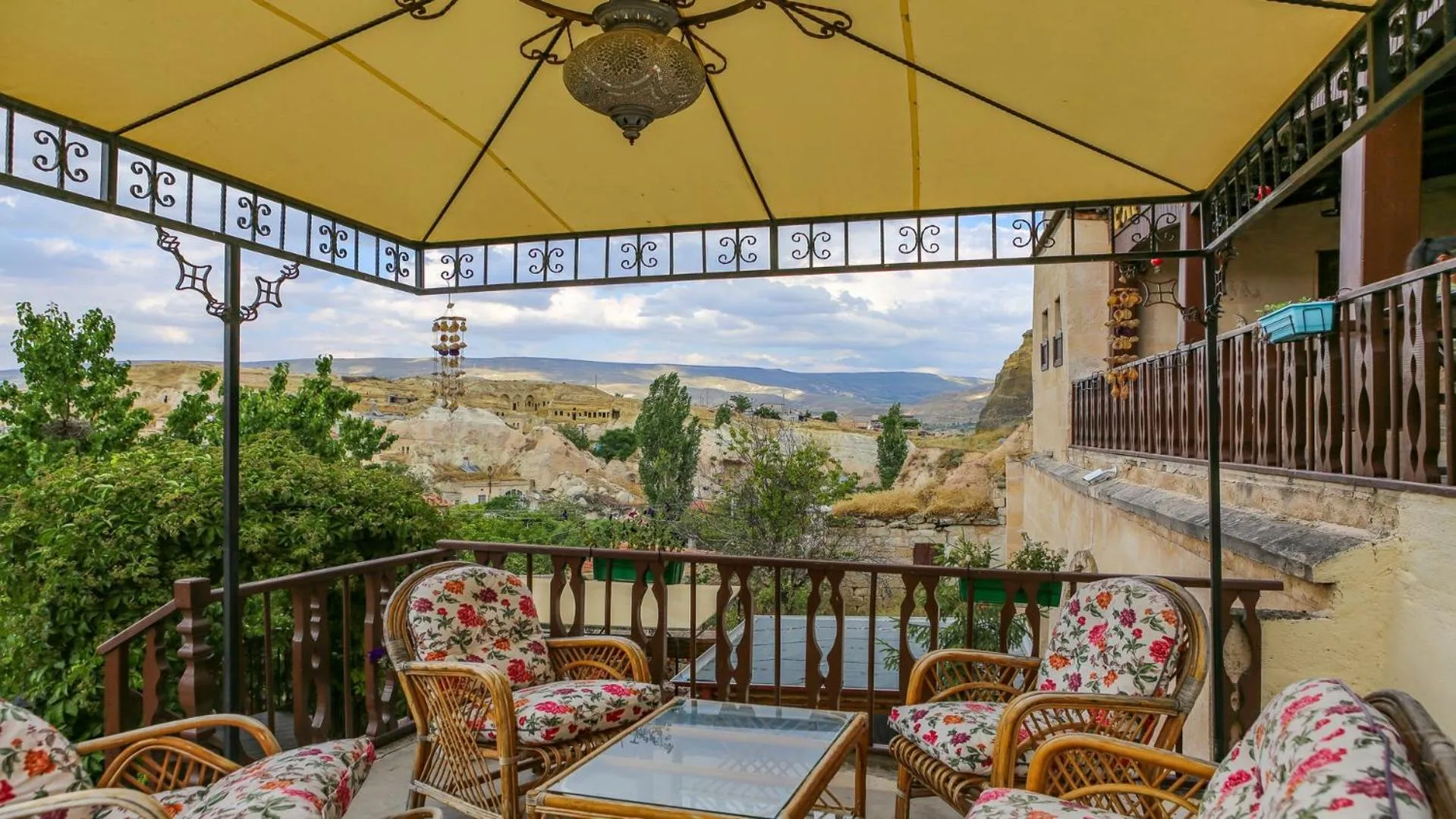 Balcony/Terrace in Cappadocia Abras Cave Hotel