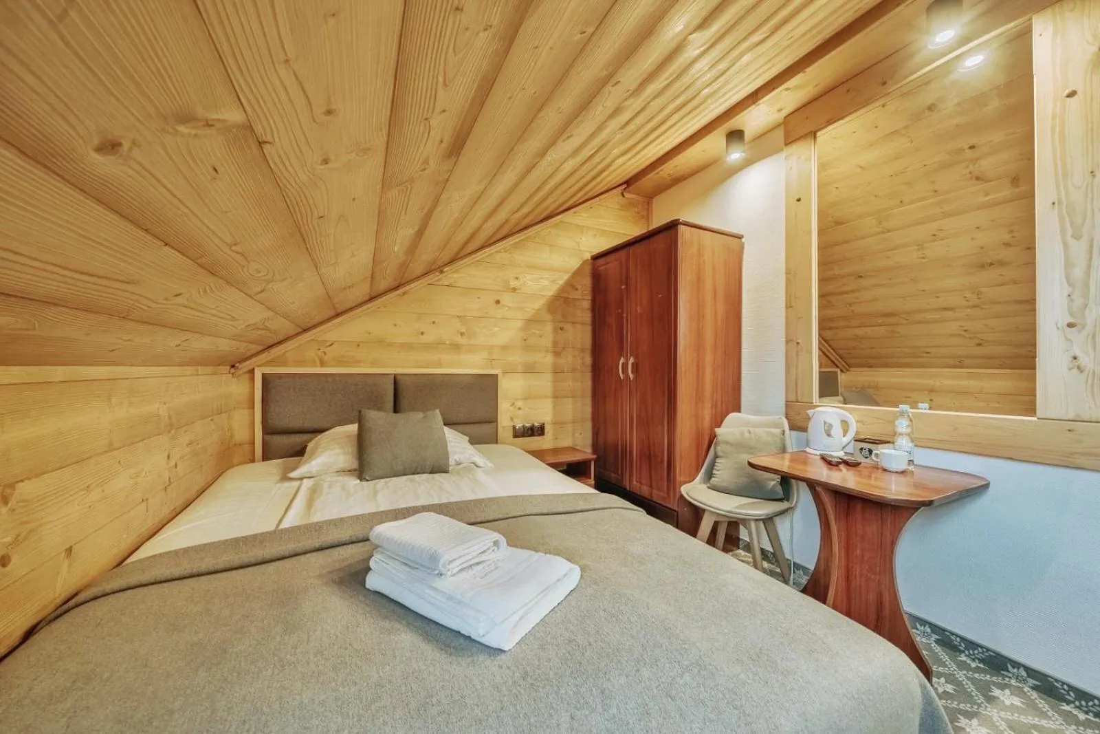 Bed in Willa Swoboda Garden Spa