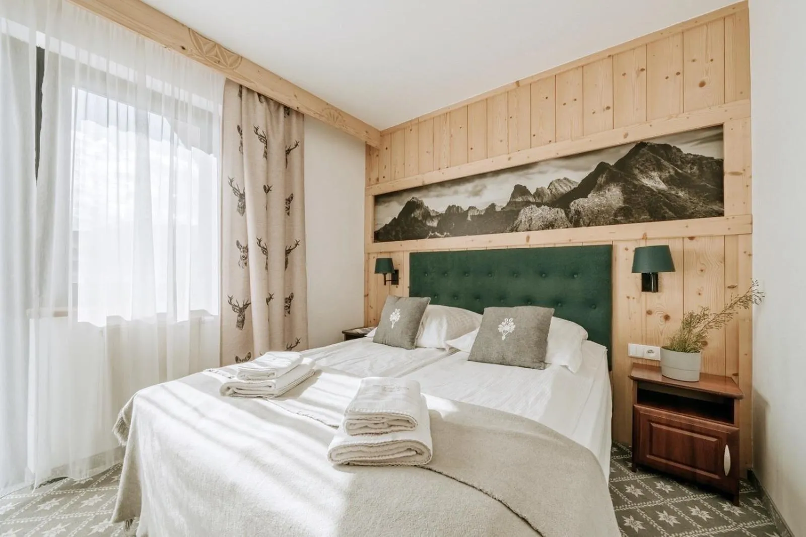 Bed in Willa Swoboda Garden Spa