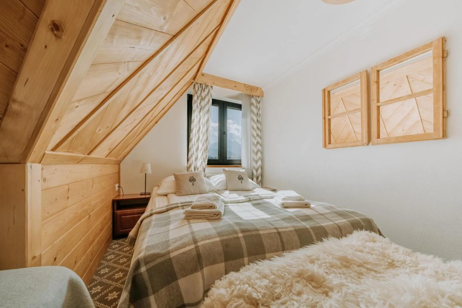 Bed in Willa Swoboda Garden Spa