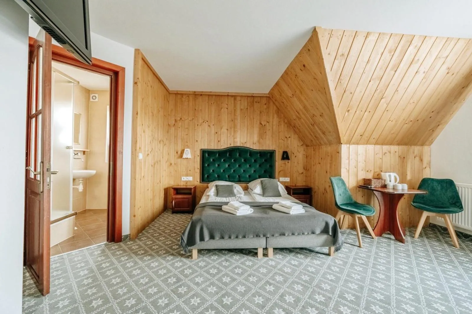 Bed in Willa Swoboda Garden Spa