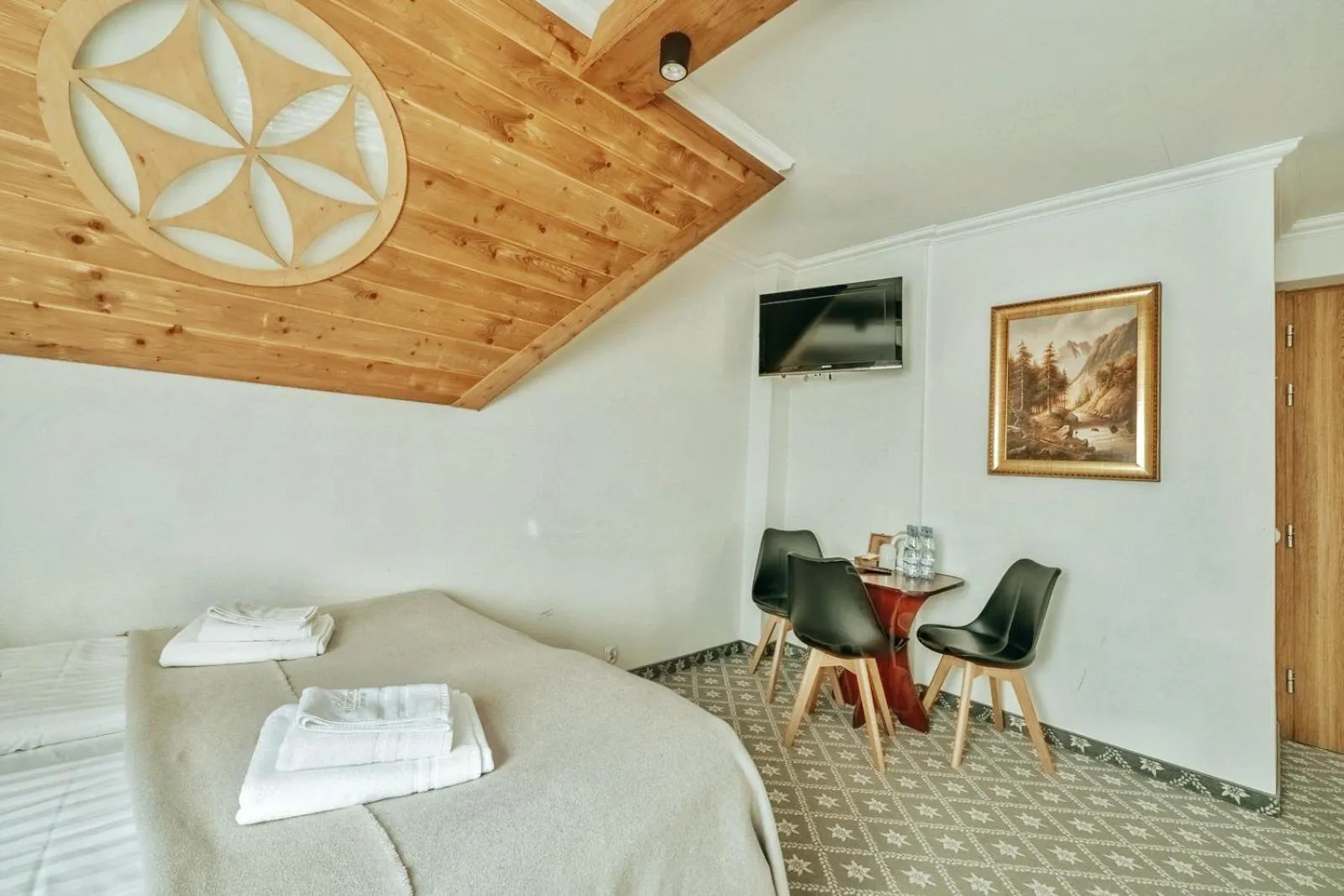 Bed in Willa Swoboda Garden Spa