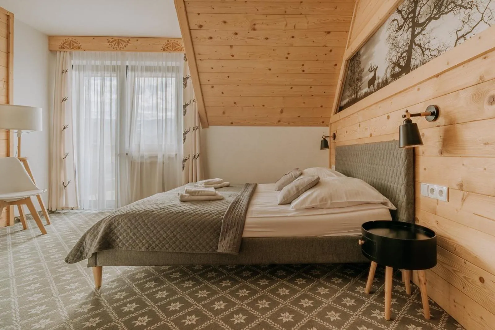 Bed in Willa Swoboda Garden Spa