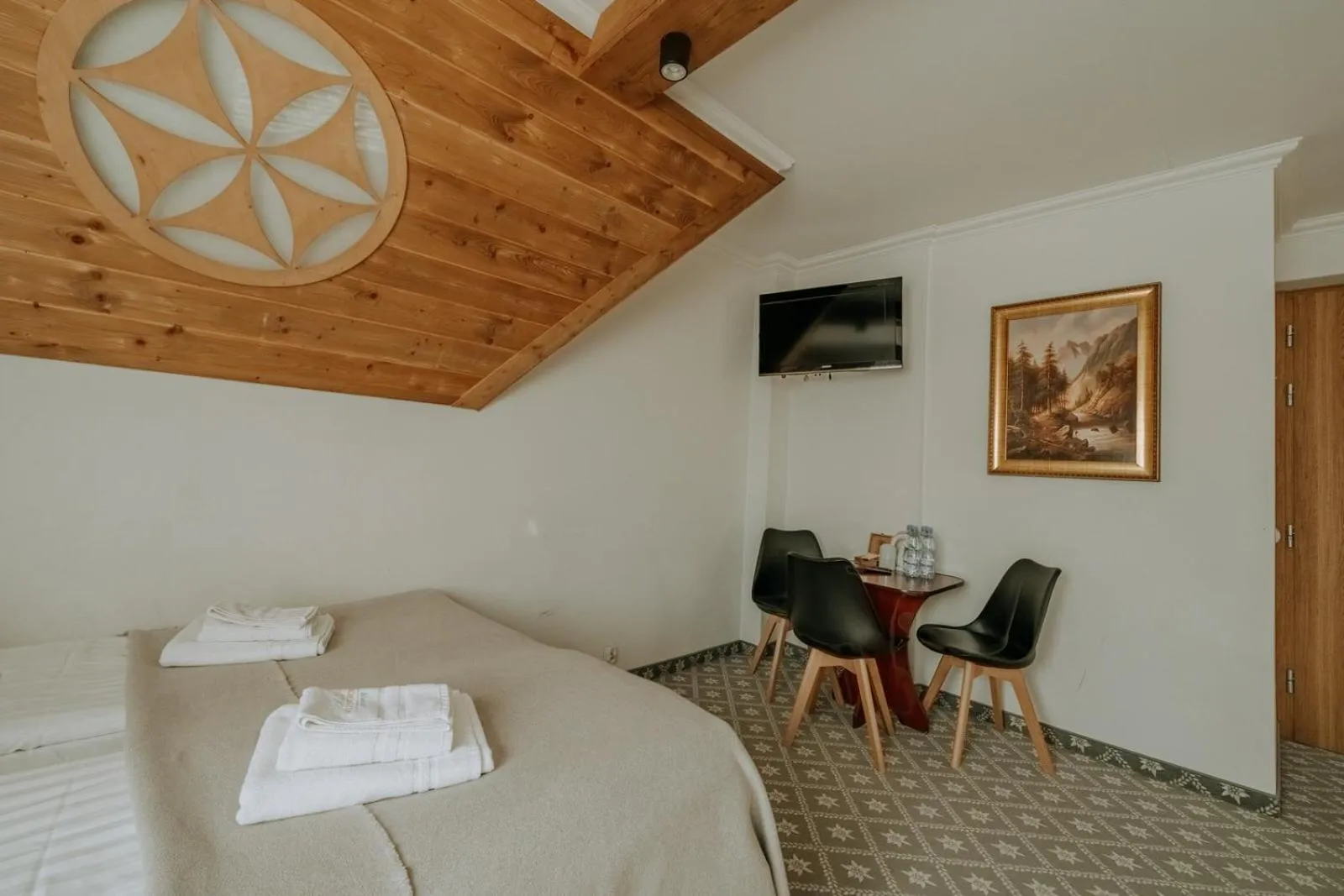 Bed in Willa Swoboda Garden Spa