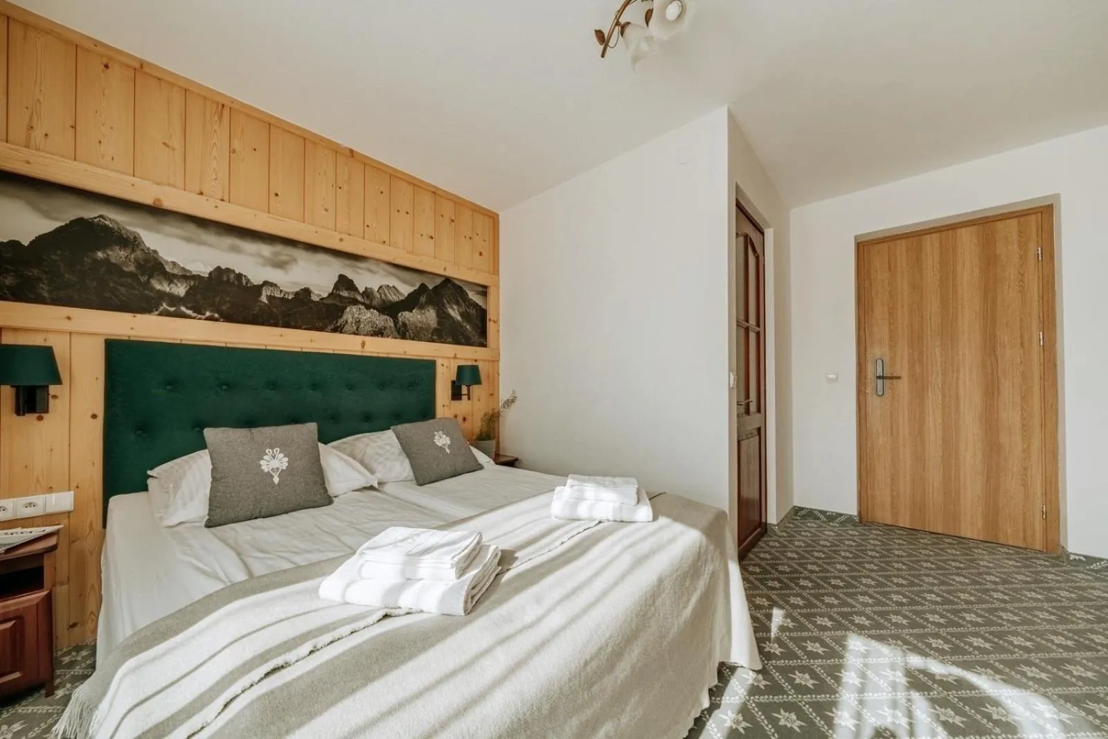 Bed in Willa Swoboda Garden Spa