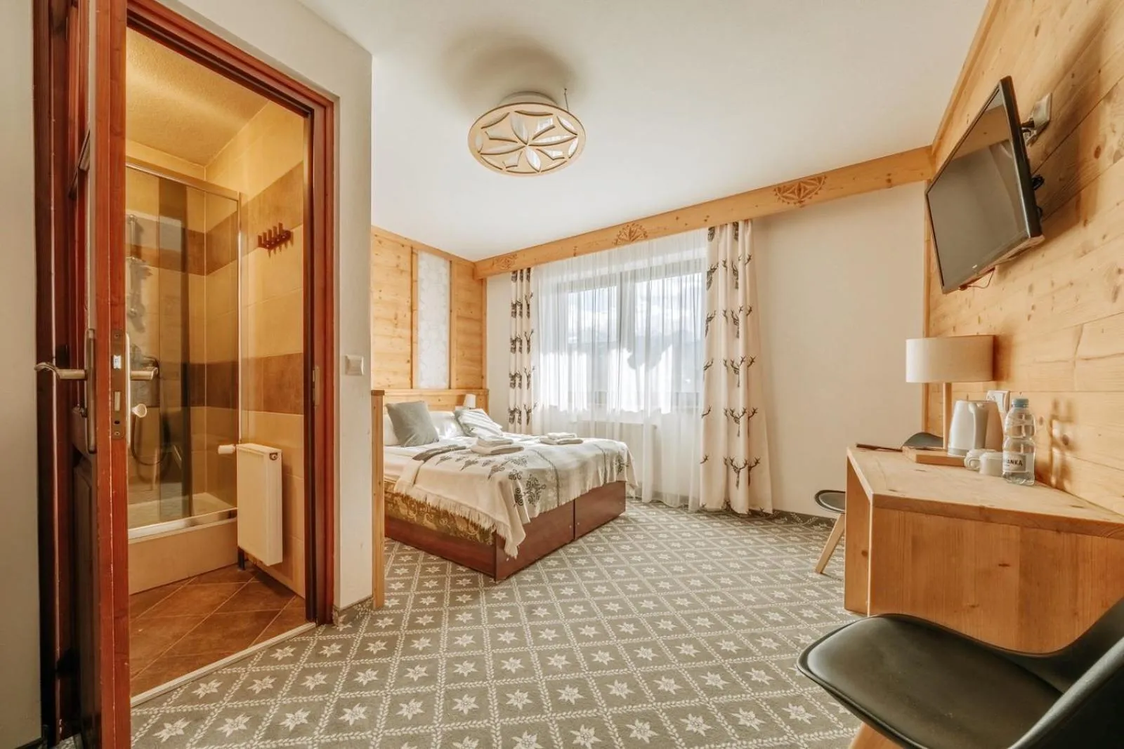 Bed in Willa Swoboda Garden Spa