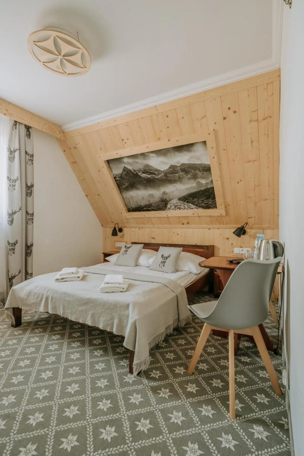 Bed in Willa Swoboda Garden Spa