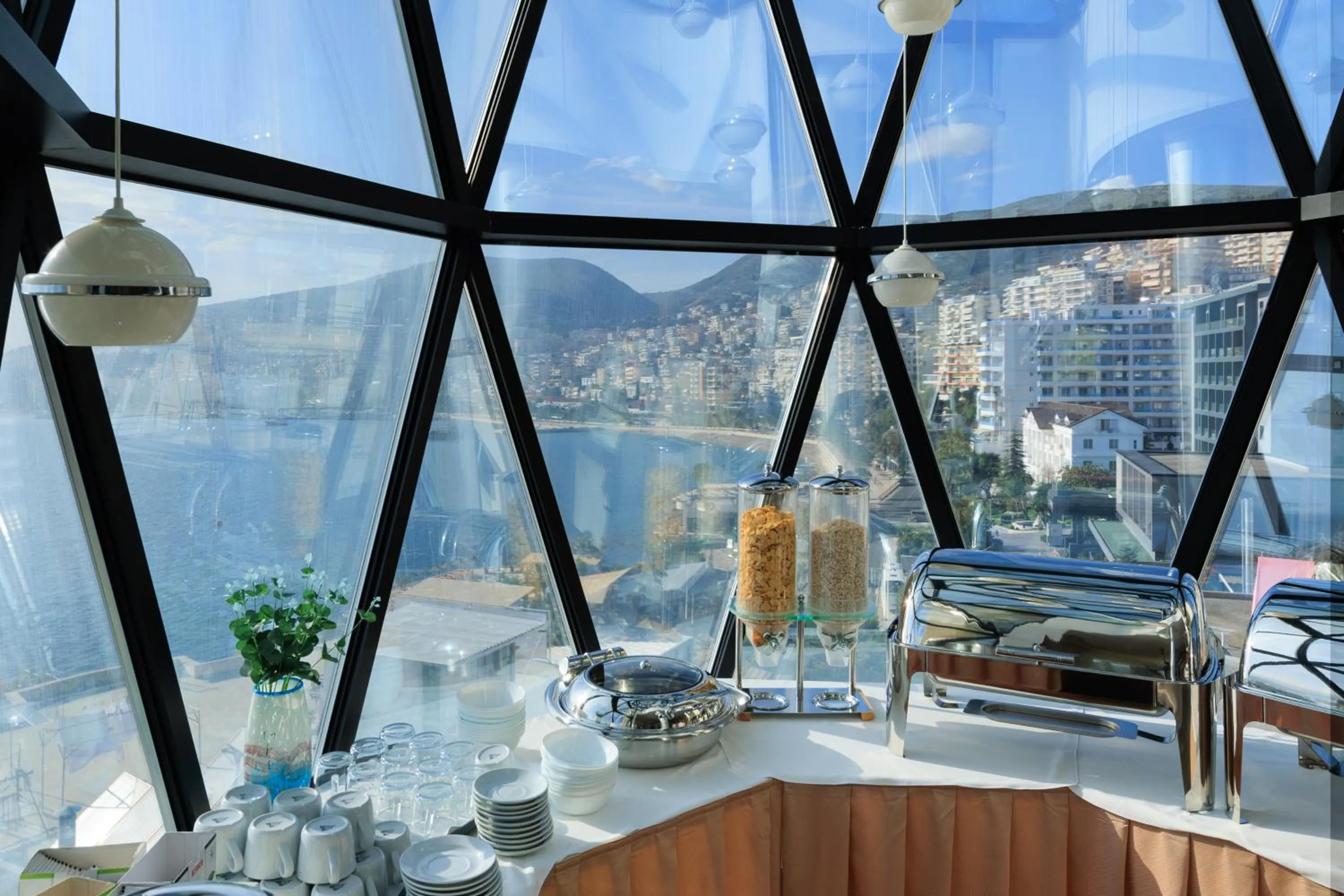 Buffet breakfast in Hotel Brilant Saranda