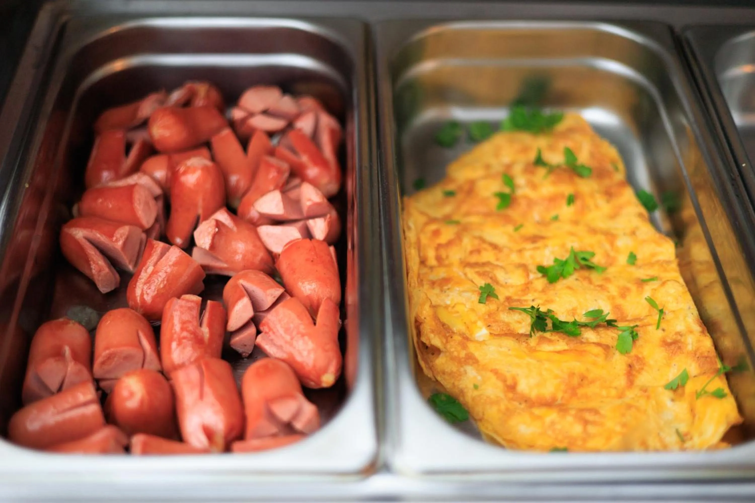 Buffet breakfast in Hotel Brilant Saranda