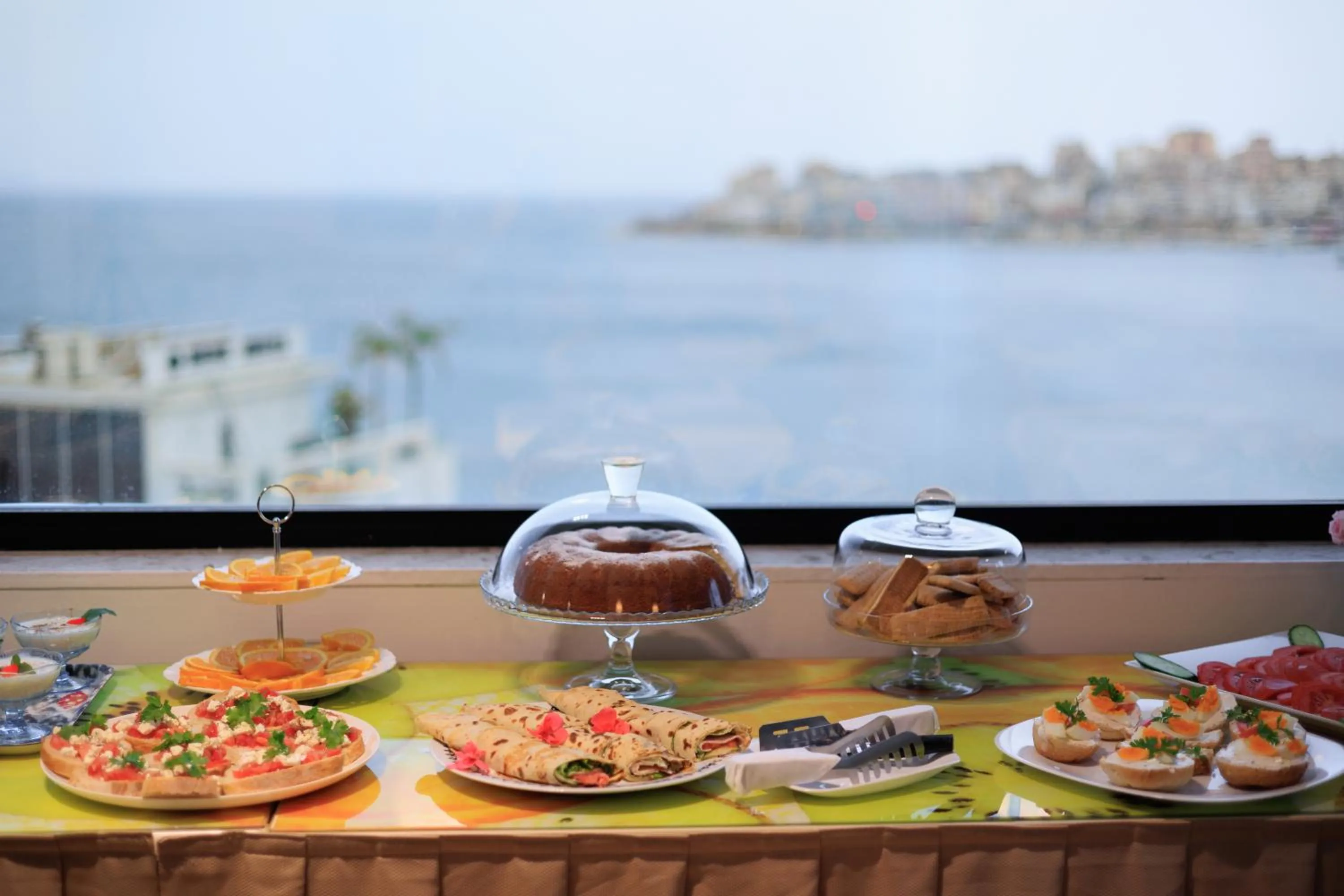 Buffet breakfast in Hotel Brilant Saranda