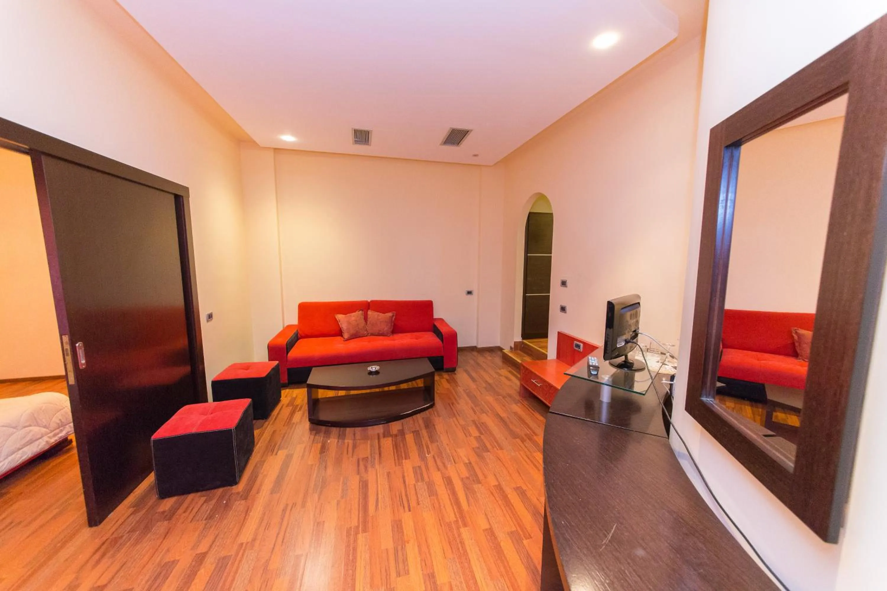 Seating area in Hotel Brilant Saranda