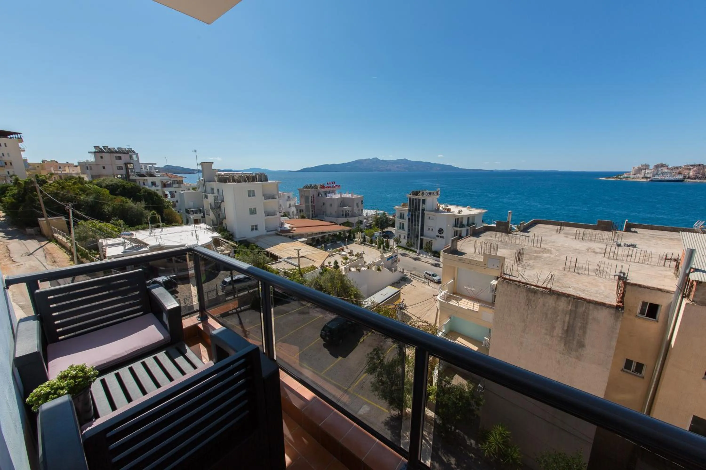 Balcony/Terrace in Hotel Brilant Saranda