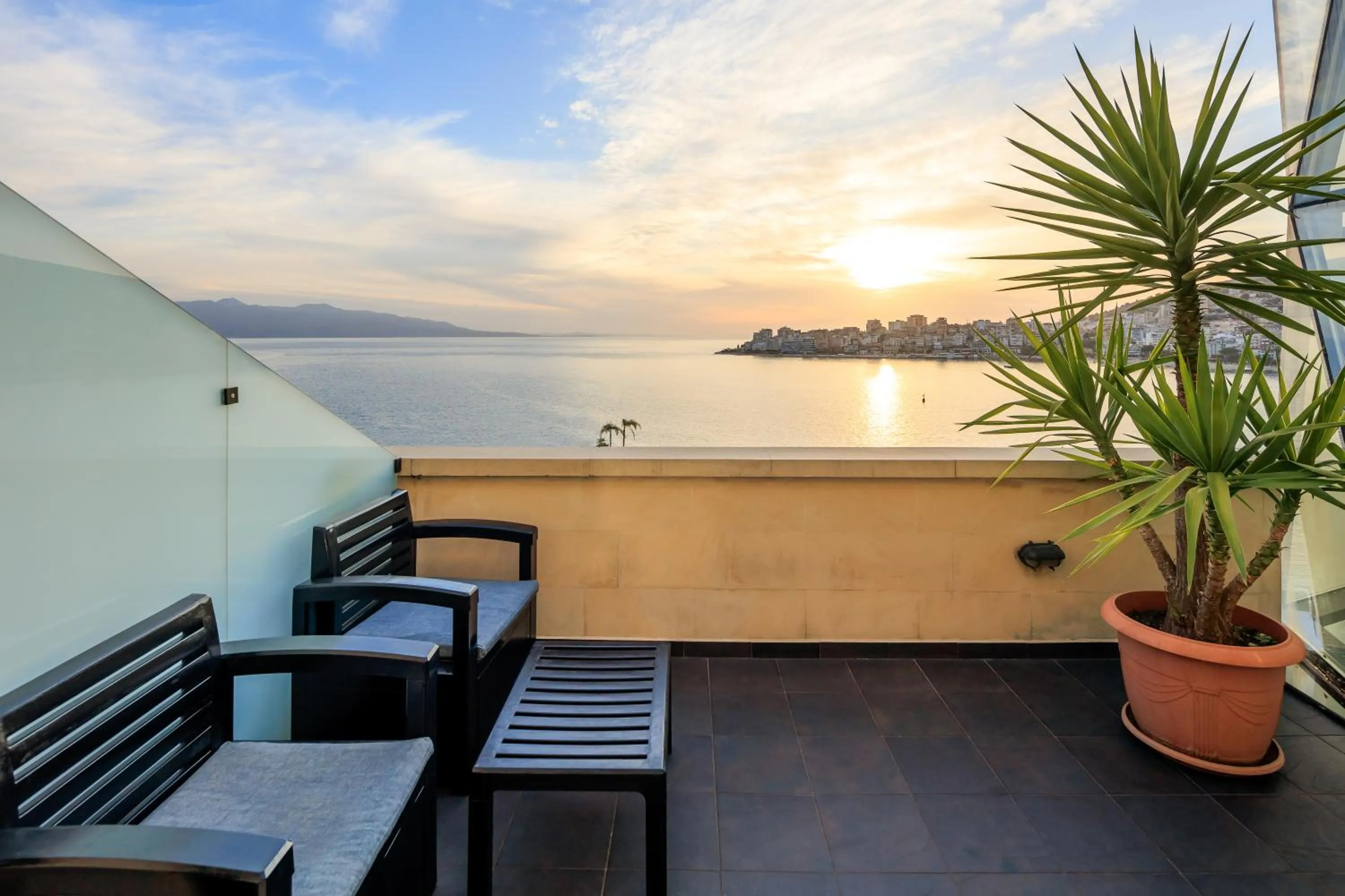 Balcony/Terrace in Hotel Brilant Saranda