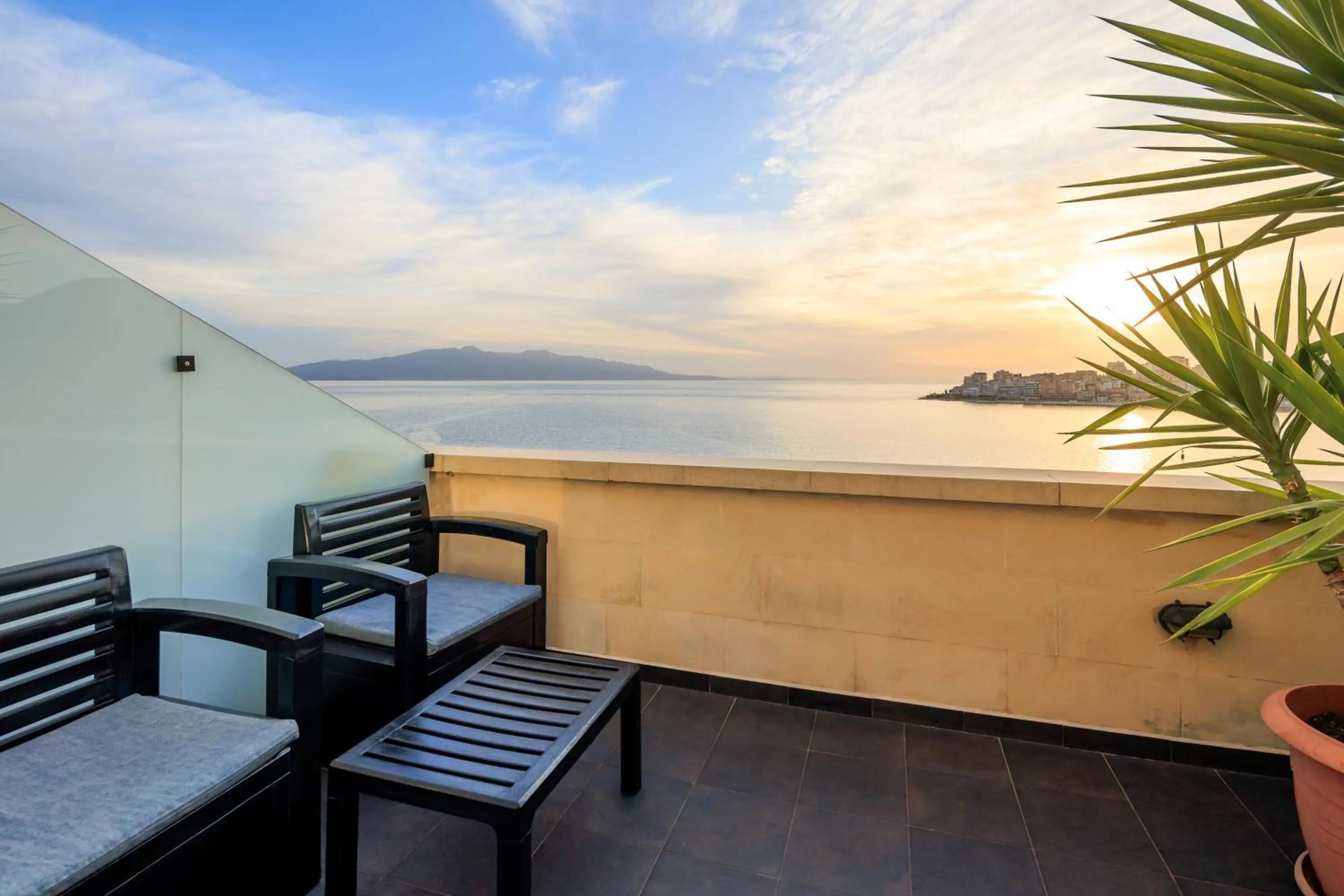 Balcony/Terrace in Hotel Brilant Saranda