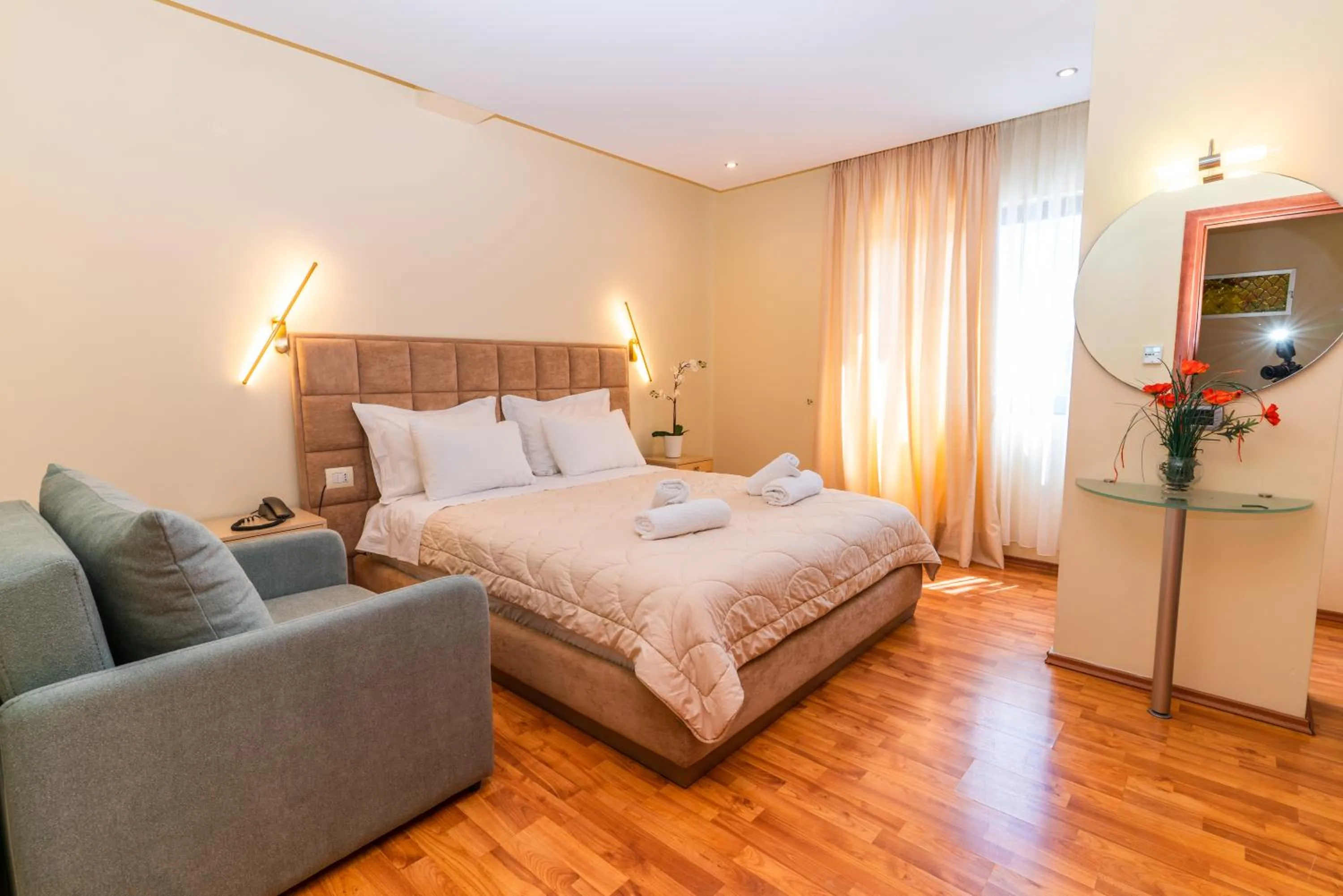 Photo of the whole room, Bed in Hotel Brilant Saranda