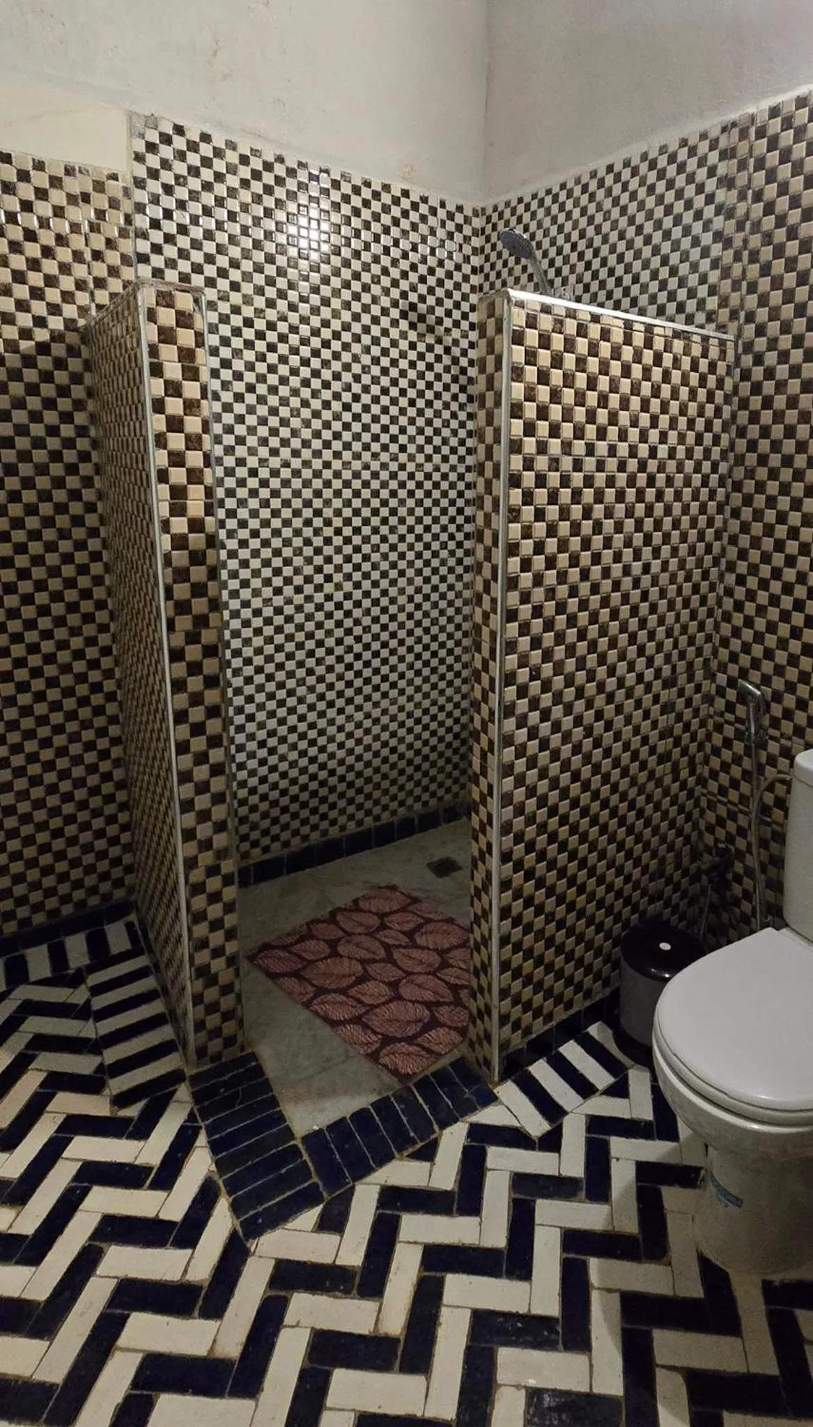 Shower in Riad Zina Fes - Elegance in the Heart of Fes