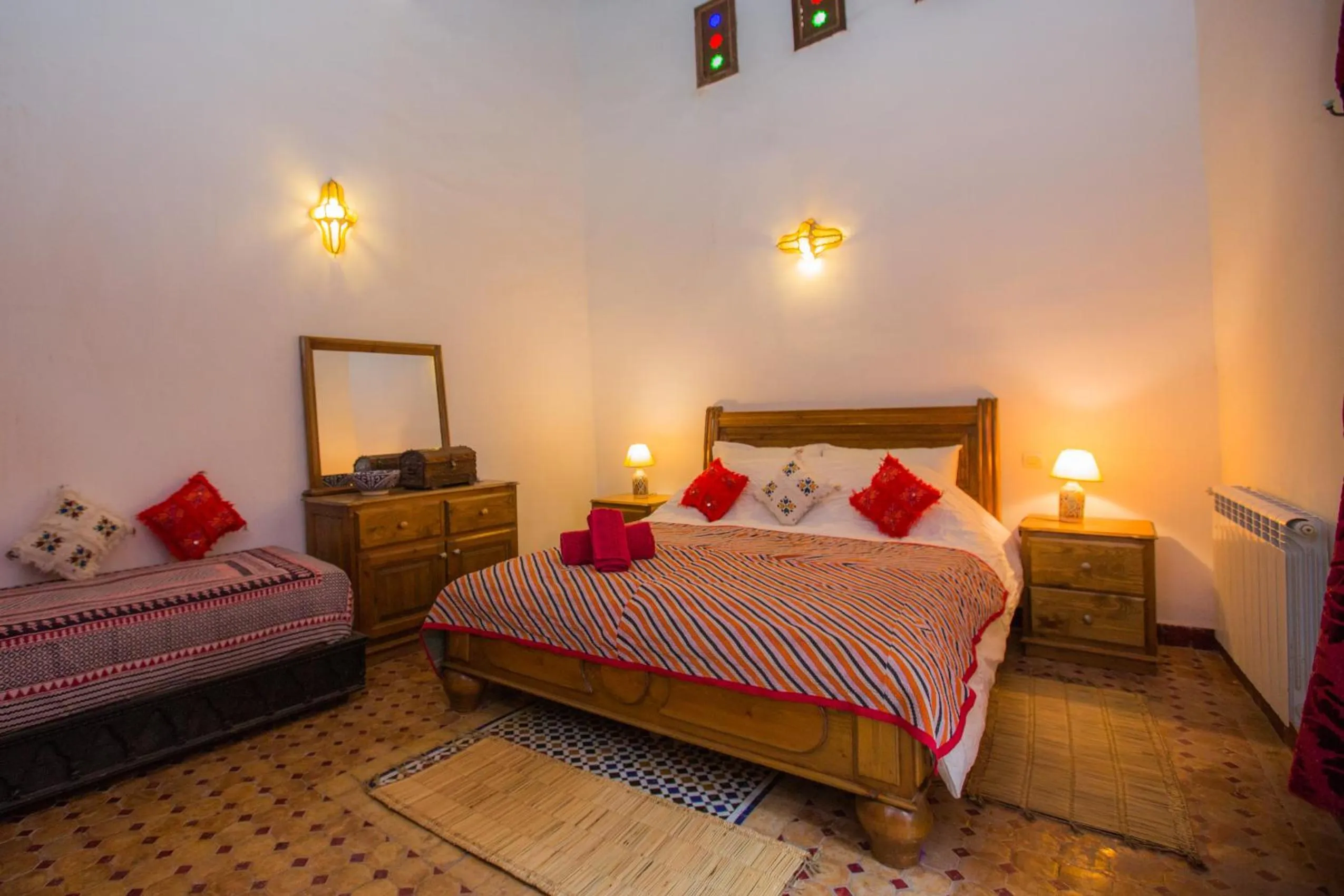 Bedroom, Bed in Riad Zina Fes - Elegance in the Heart of Fes