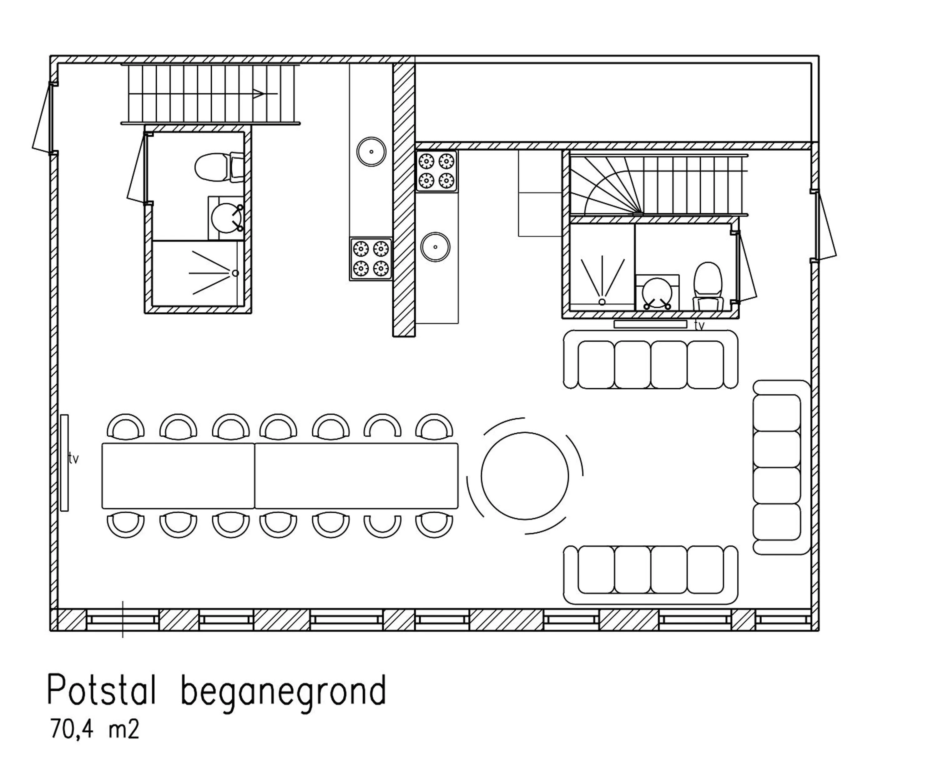 Floor plan in De Veurdeale