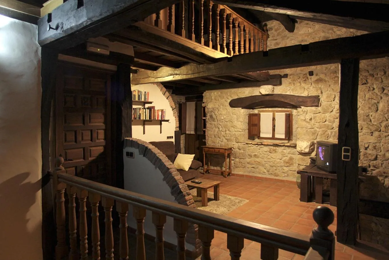 Communal lounge/ TV room in Hotel Rural Llerau