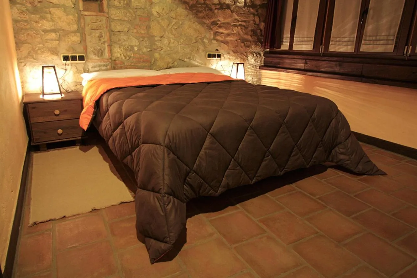 Bed in Hotel Rural Llerau