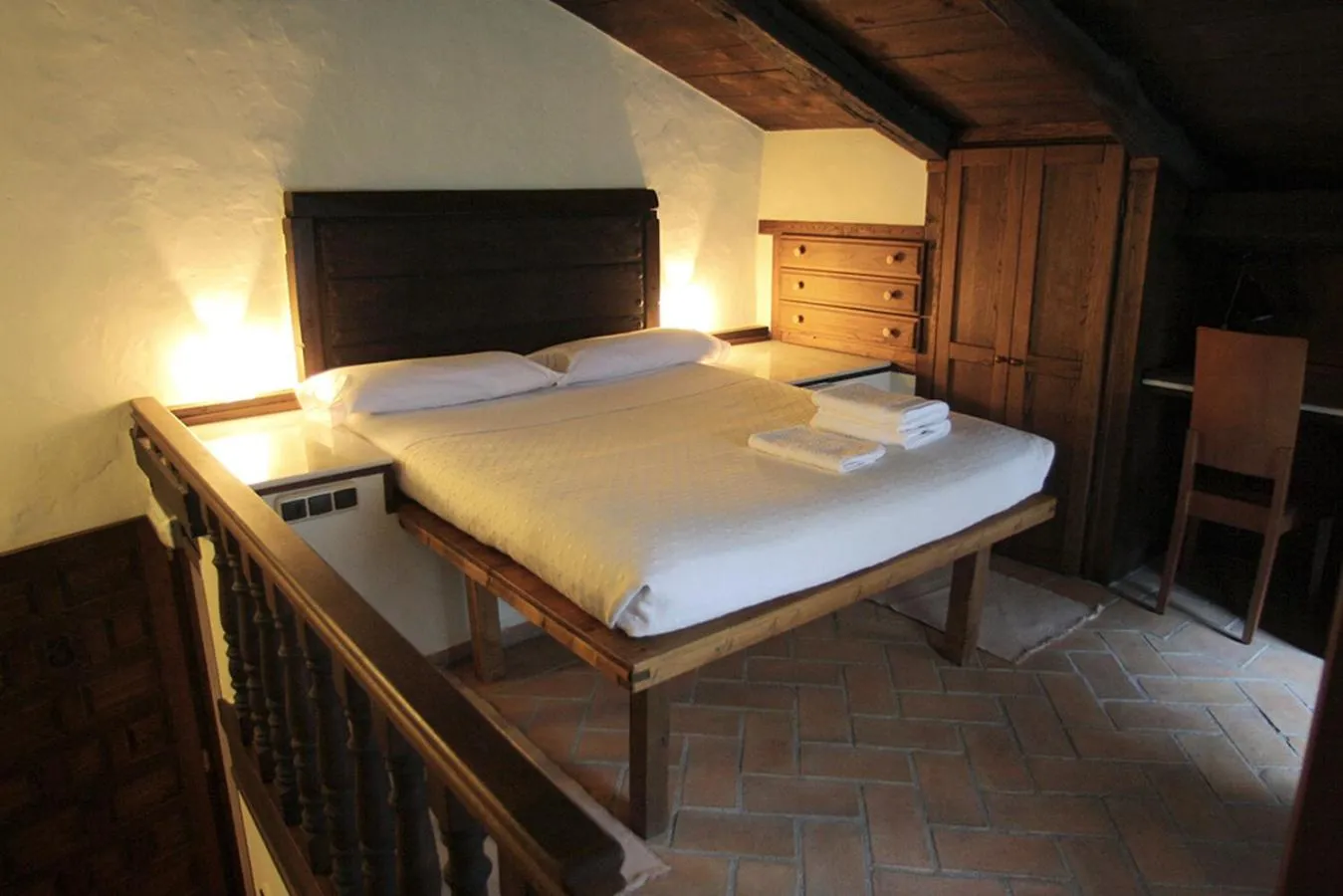 Bed in Hotel Rural Llerau