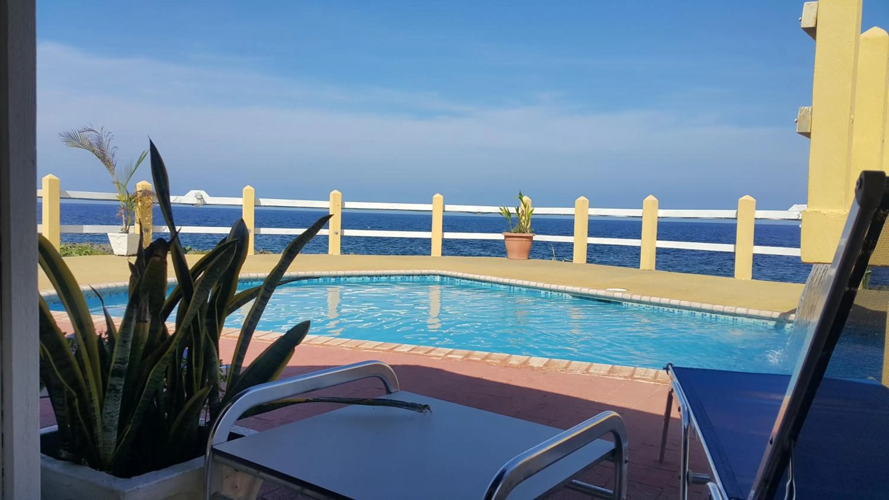 Pool view in Seagrape Plantation Resort & Dive Center