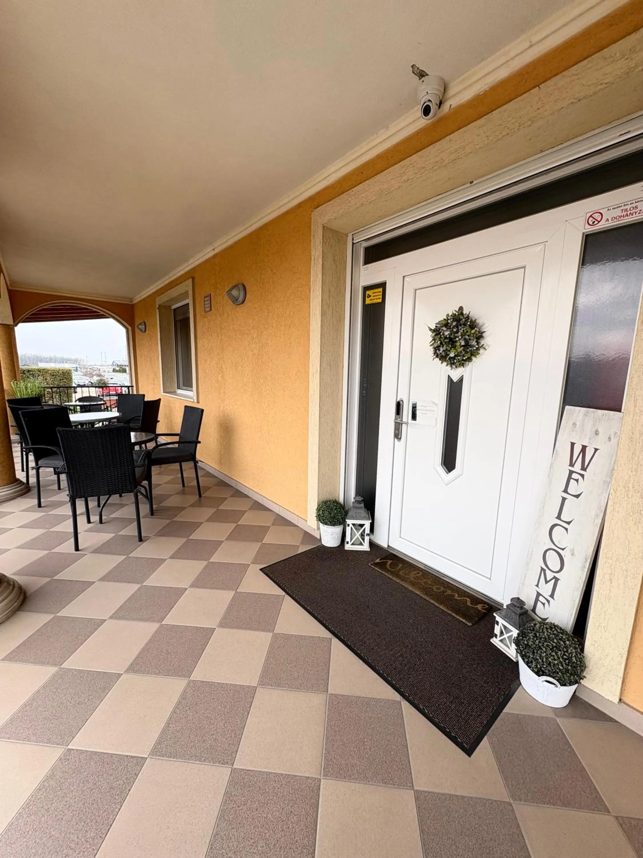 Balcony/Terrace in Budapest Airport Almáskert Panzió