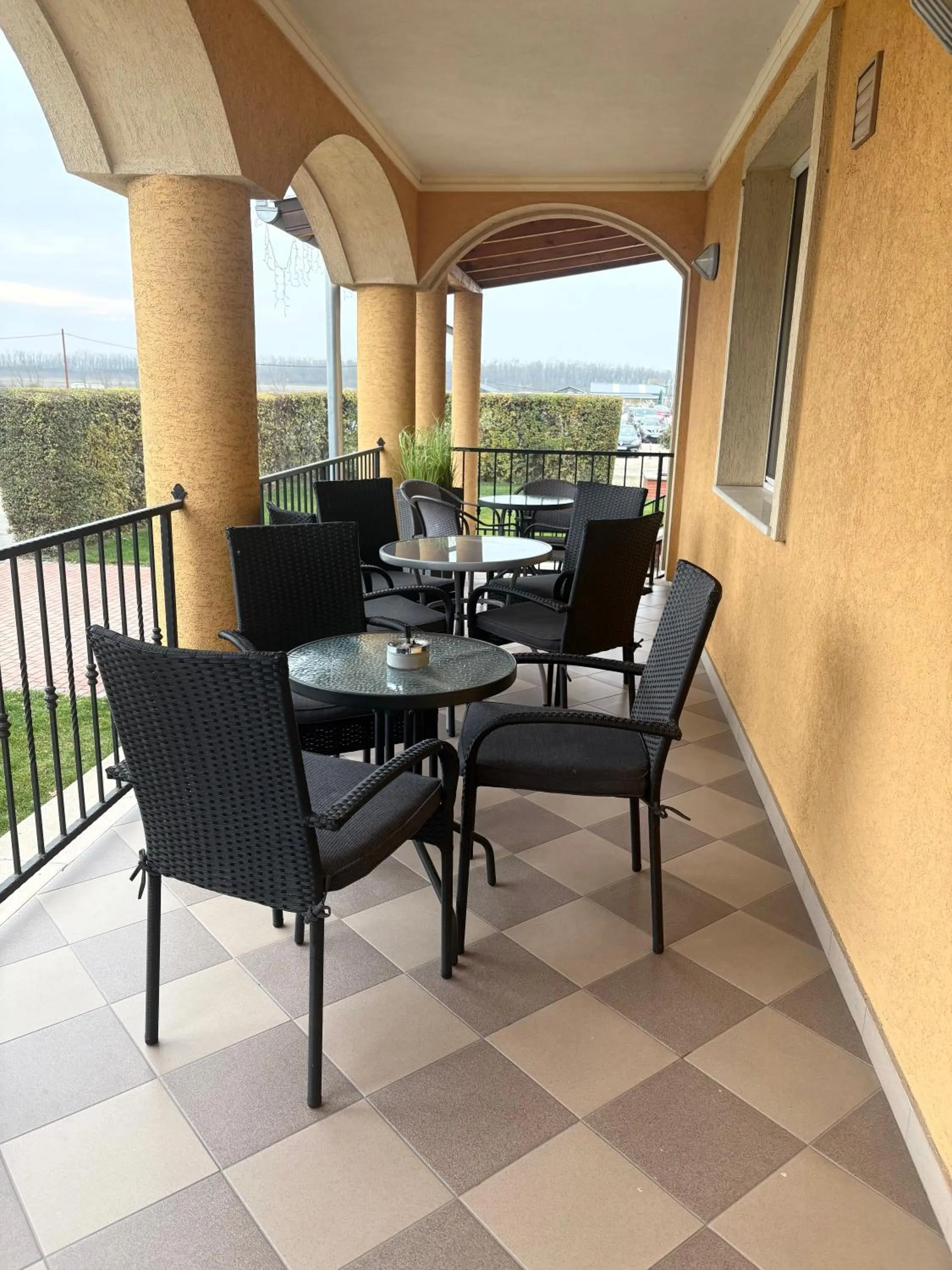 Balcony/Terrace in Budapest Airport Almáskert Panzió