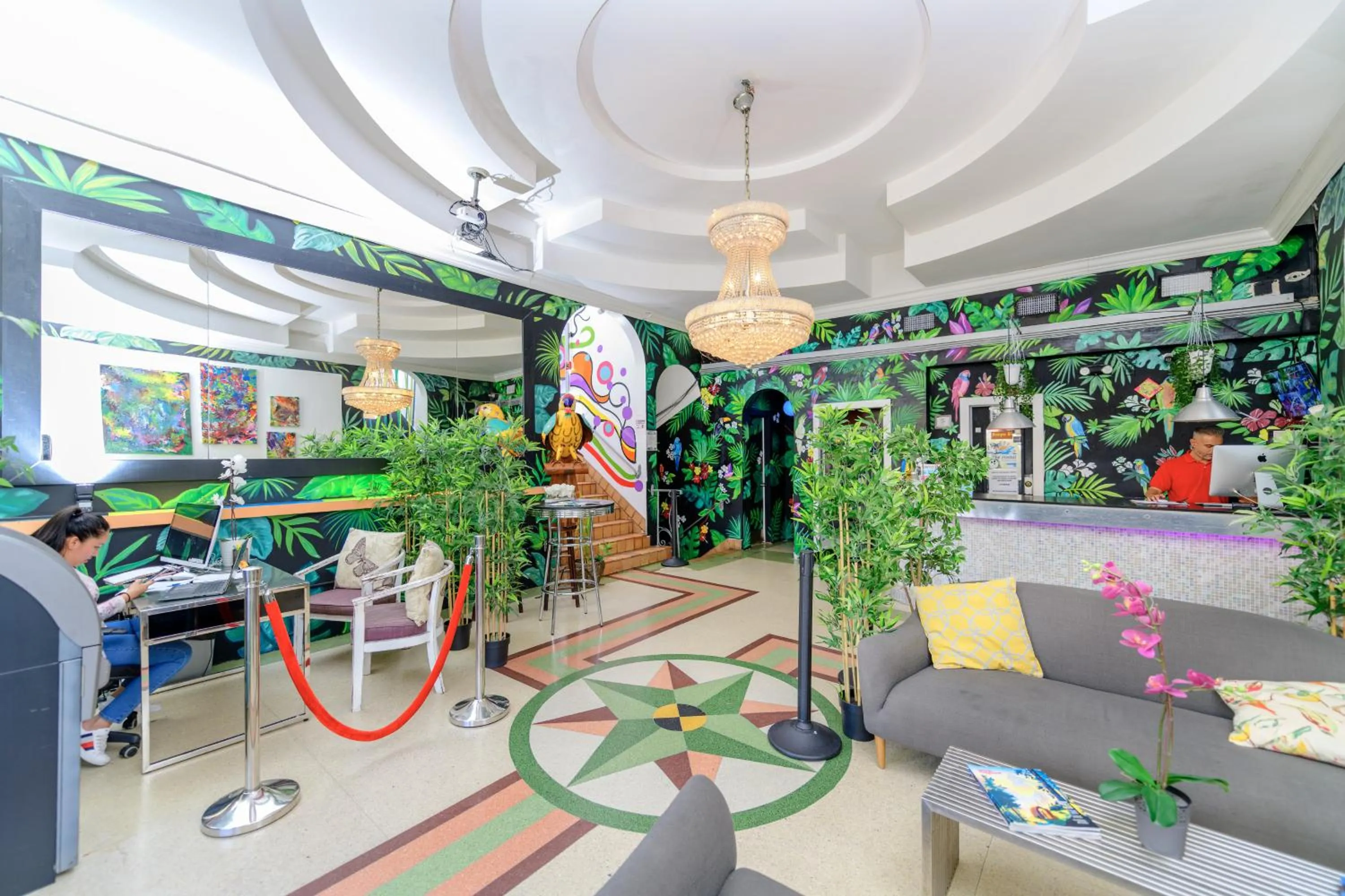 Lobby or reception in South Beach Rooms and Hostel