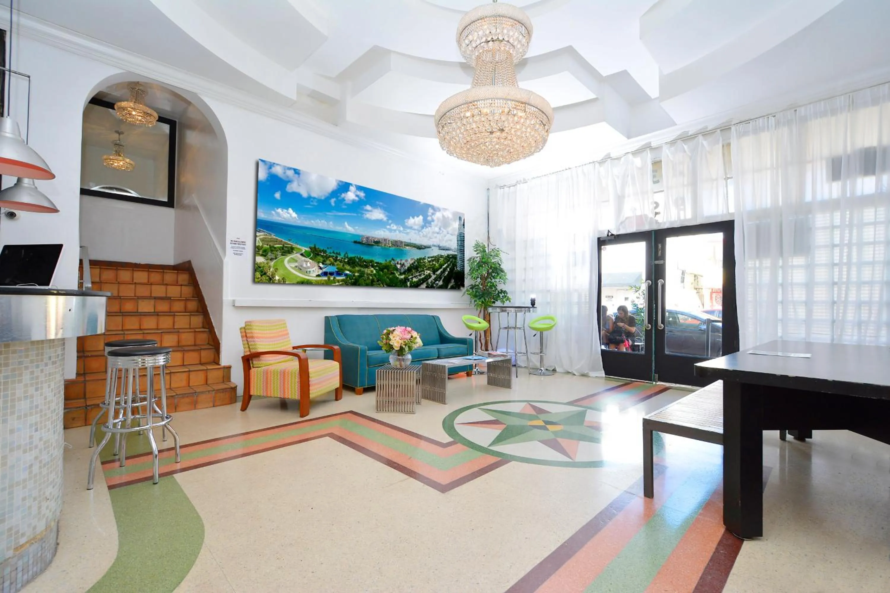Lobby or reception in South Beach Rooms and Hostel