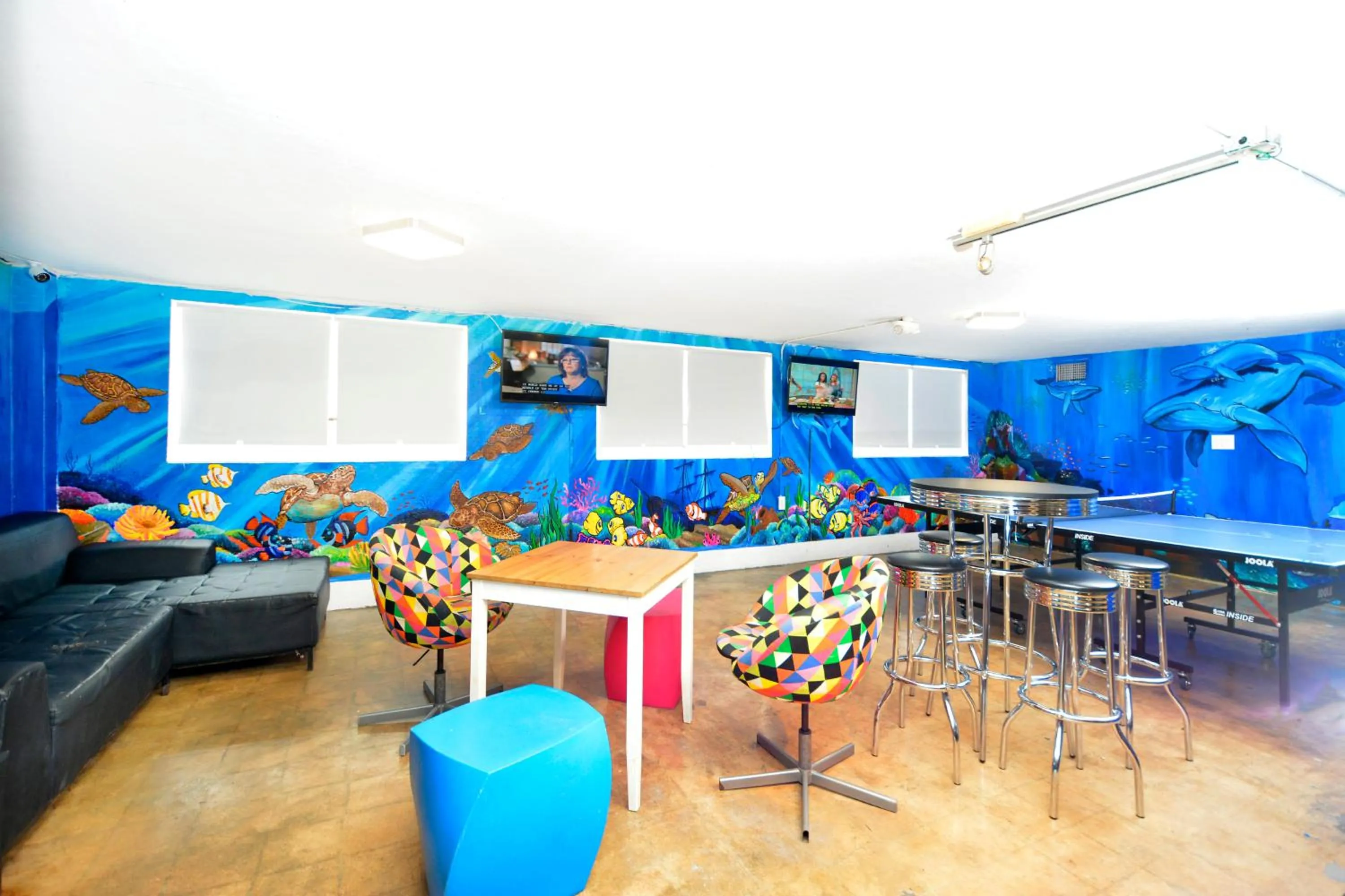 TV and multimedia in South Beach Rooms and Hostel