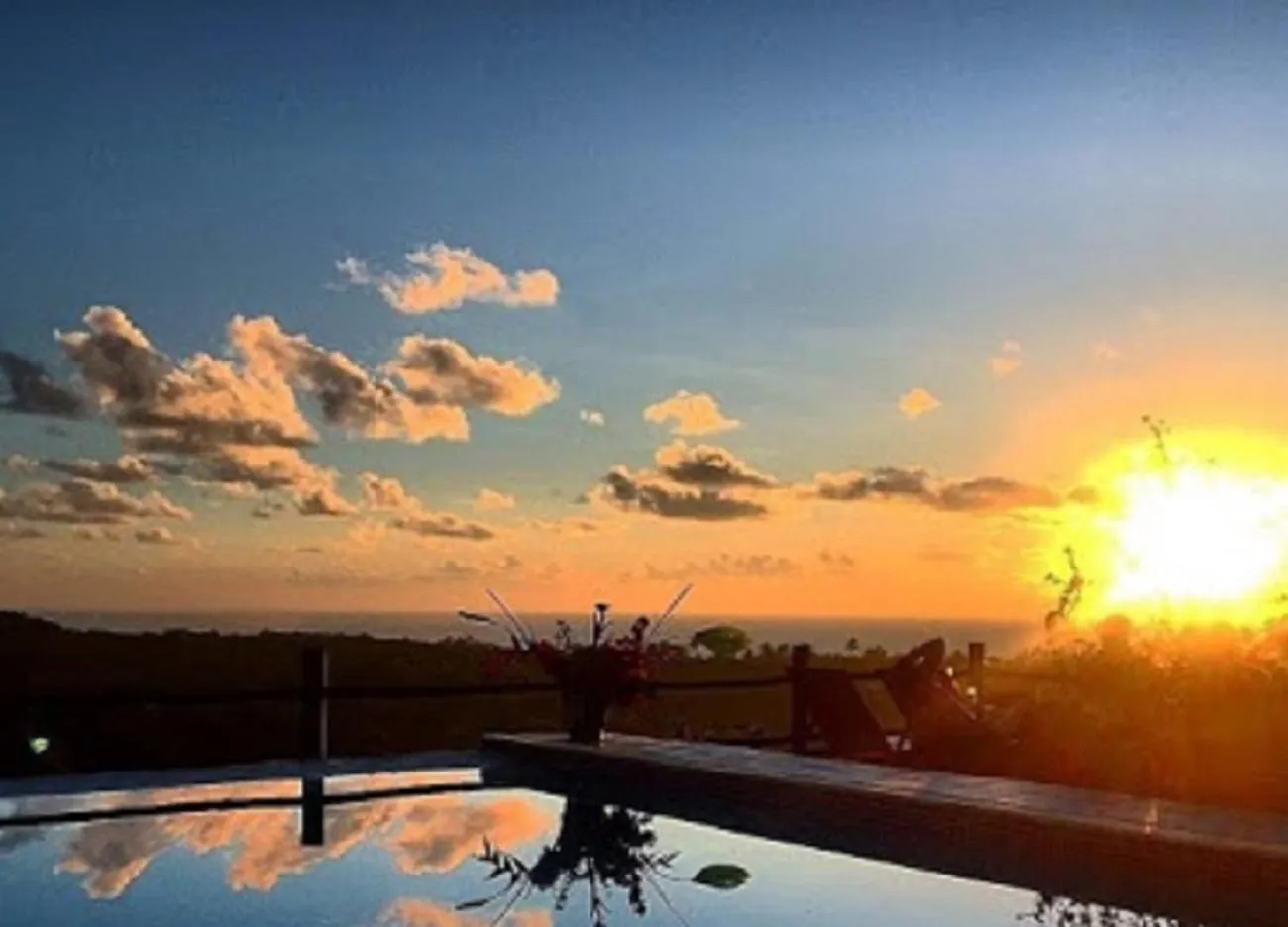 Pool view in Pousada Mar à Vista
