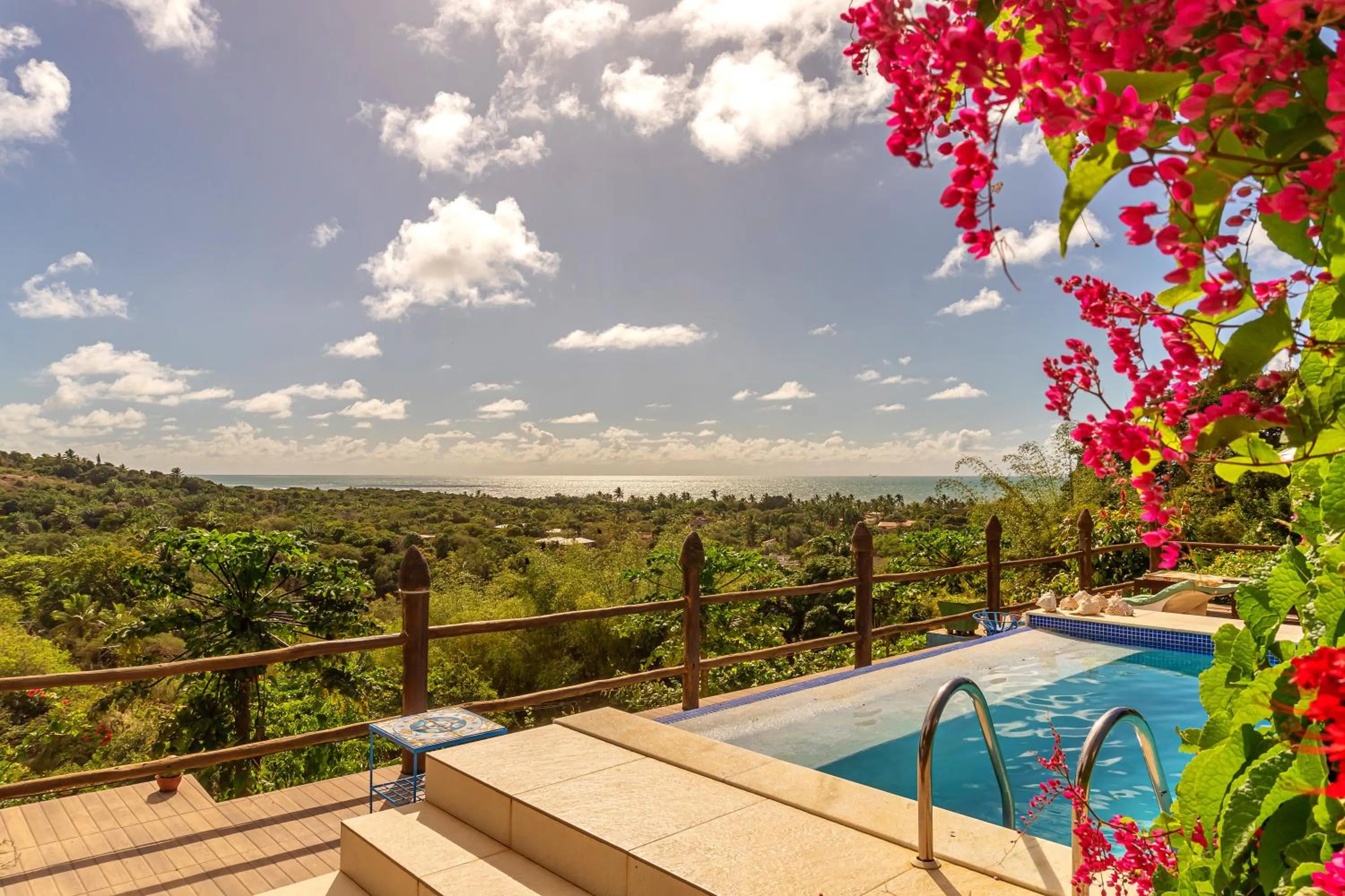 Pool view in Pousada Mar à Vista