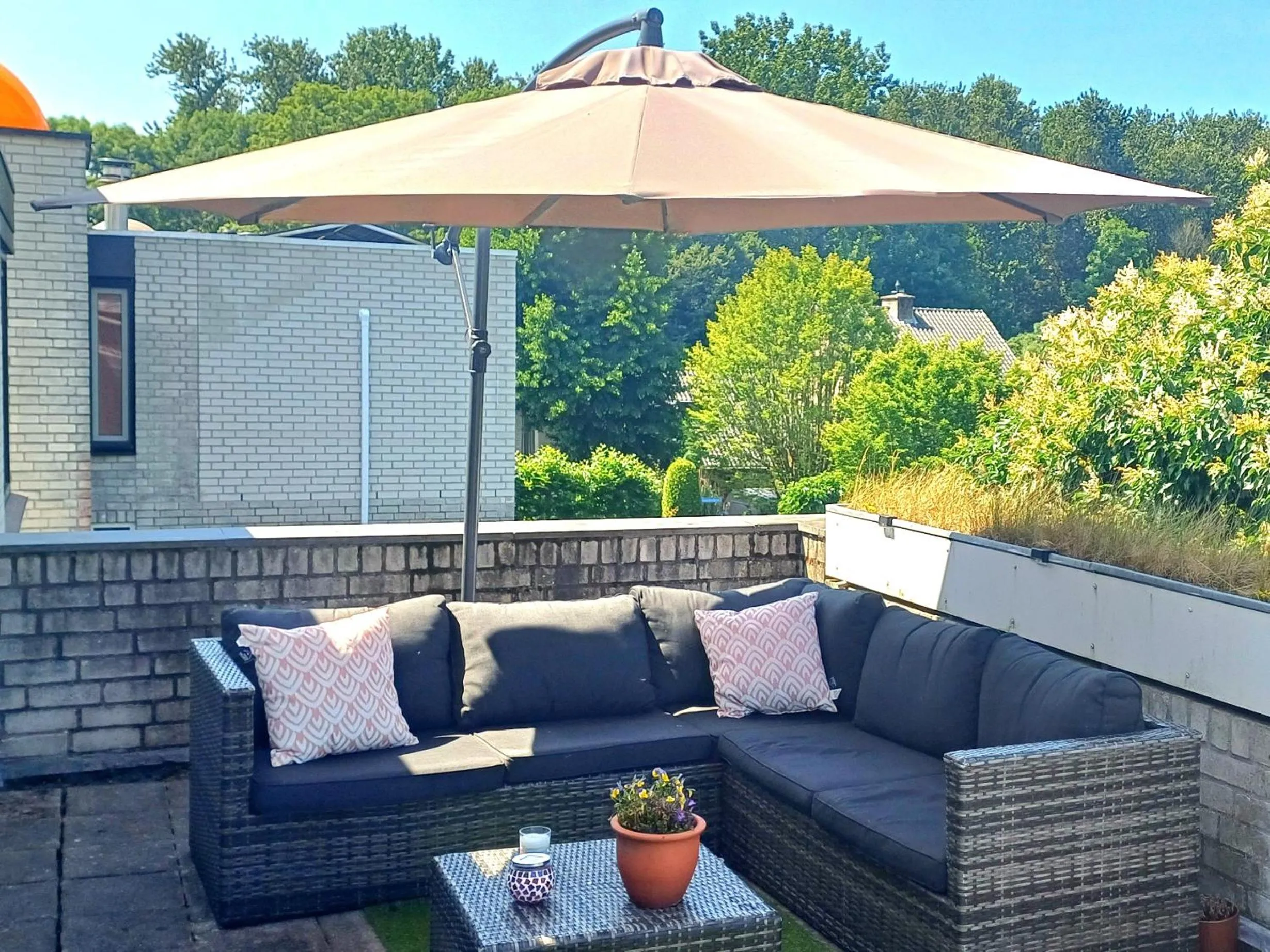 Balcony/Terrace in Bed & Breakfast de Koepeltjes