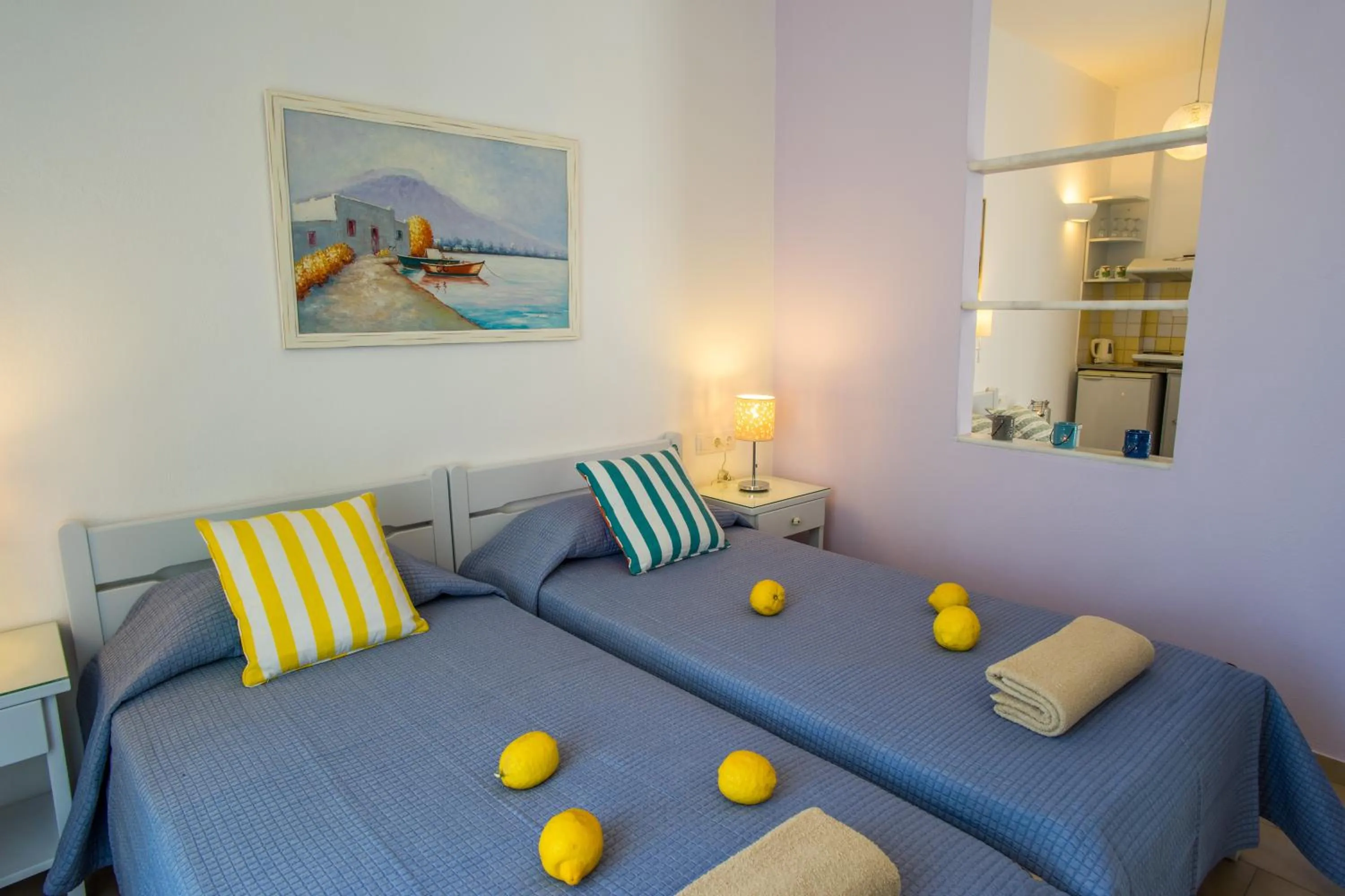 Bed in Cyclades Studios