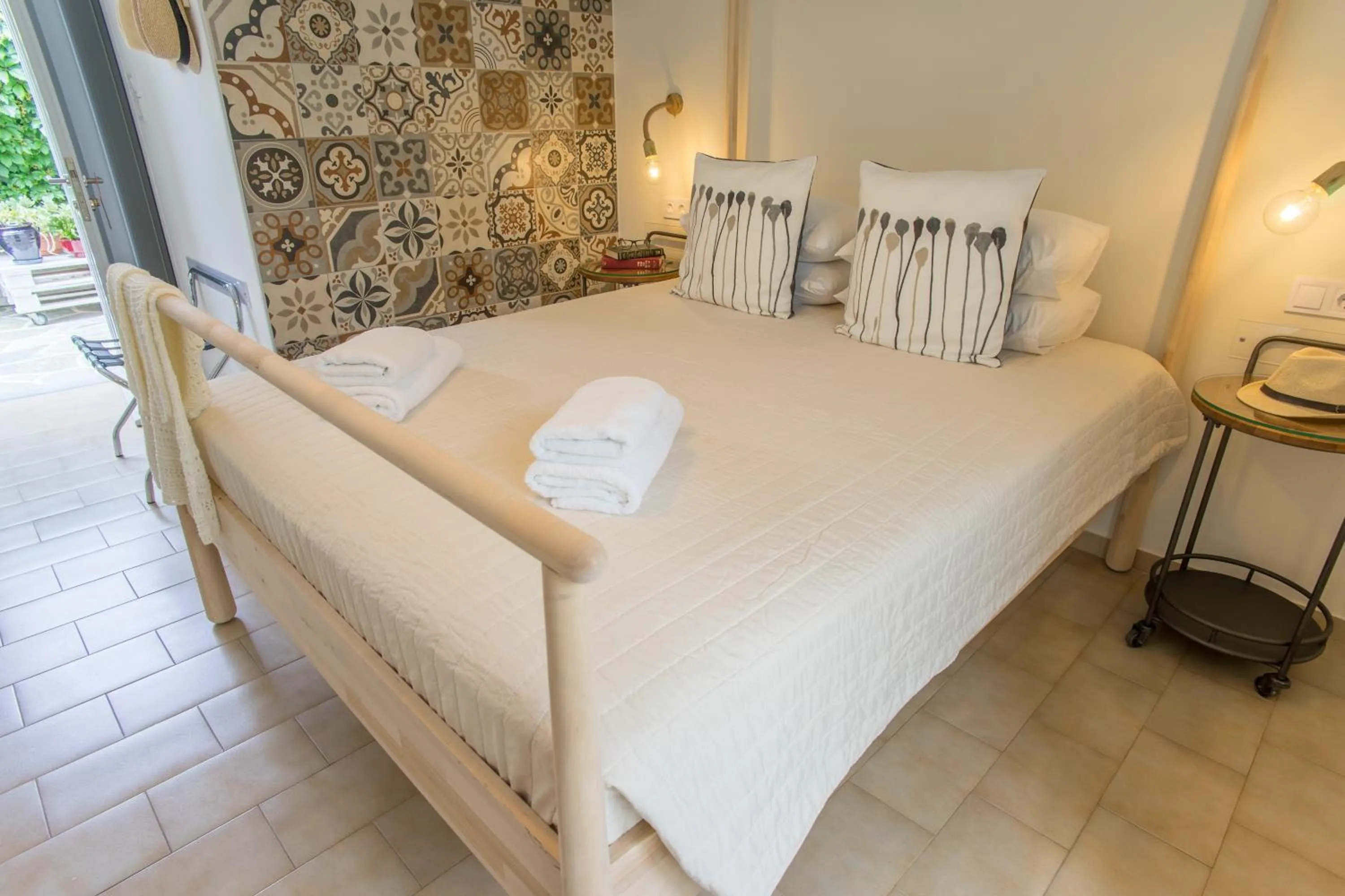 Bed in Cyclades Studios