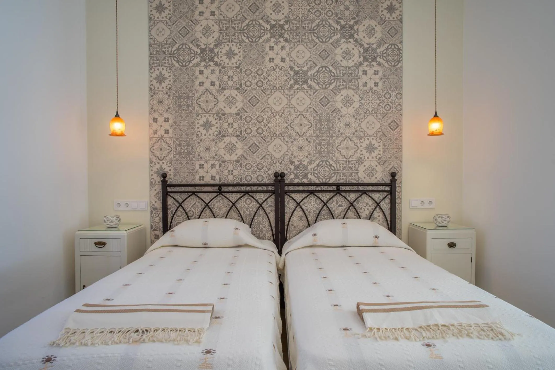 Property building, Bed in Cyclades Studios