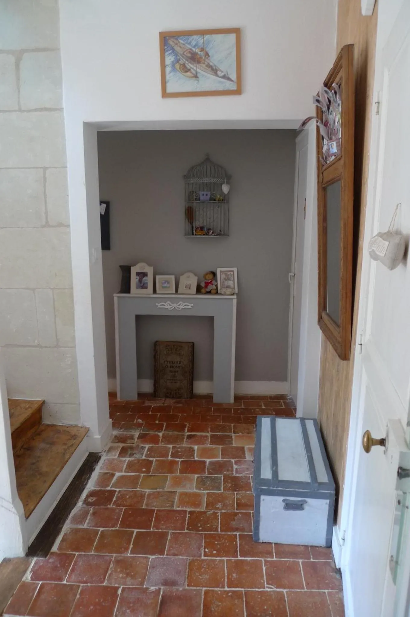 Lobby or reception in La douceur Saumuroise avec petit déjeuner