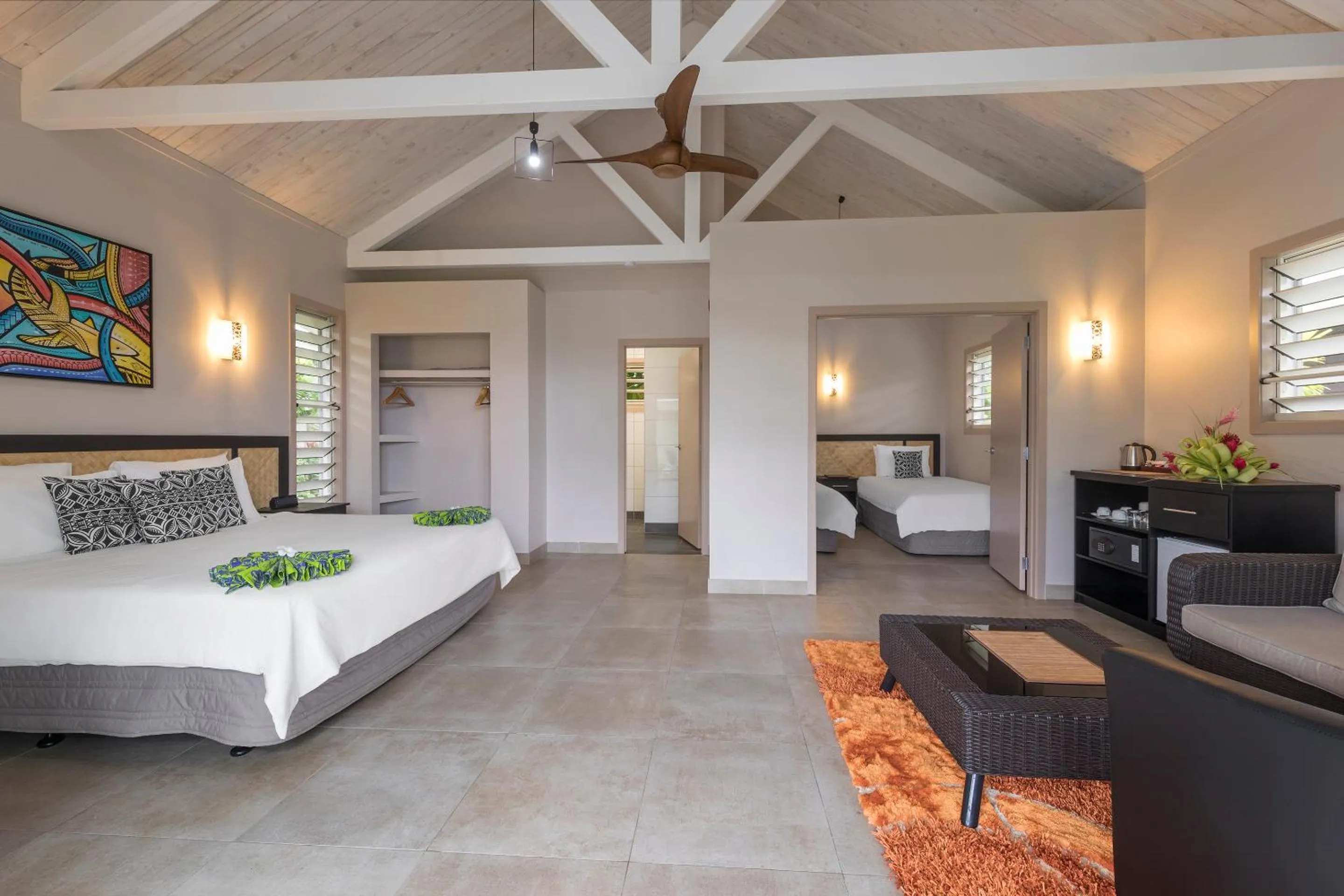 Bed in Saletoga Sands Resort & Spa