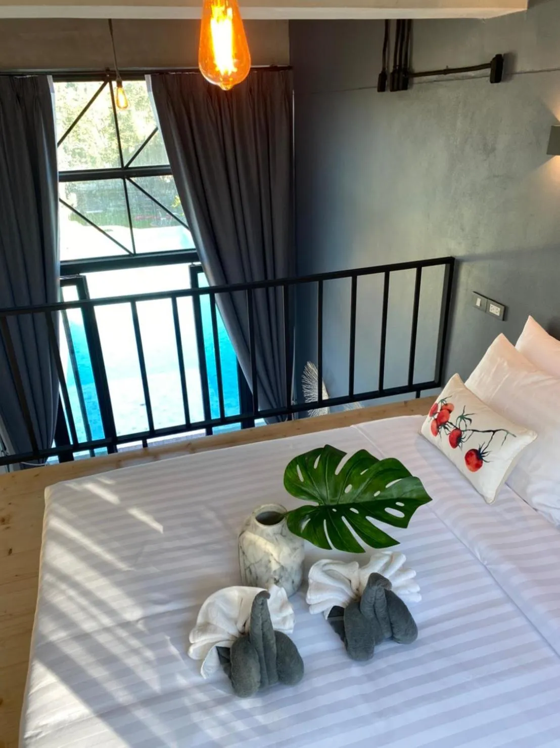 Bed in Adoor hotel Khao Yai