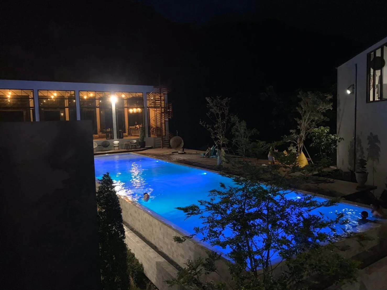 Pool view in Adoor hotel Khao Yai