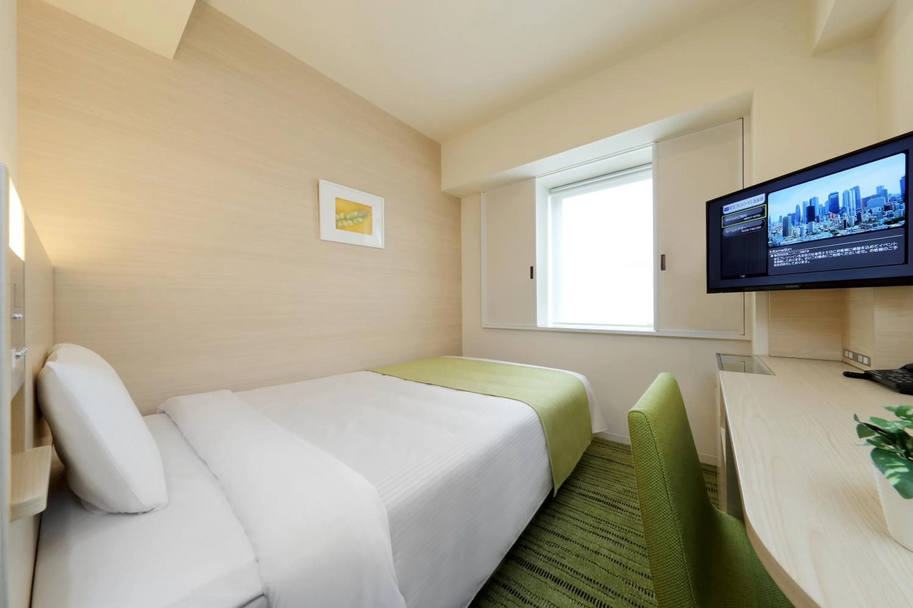 Bed in Keio Presso Inn Gotanda