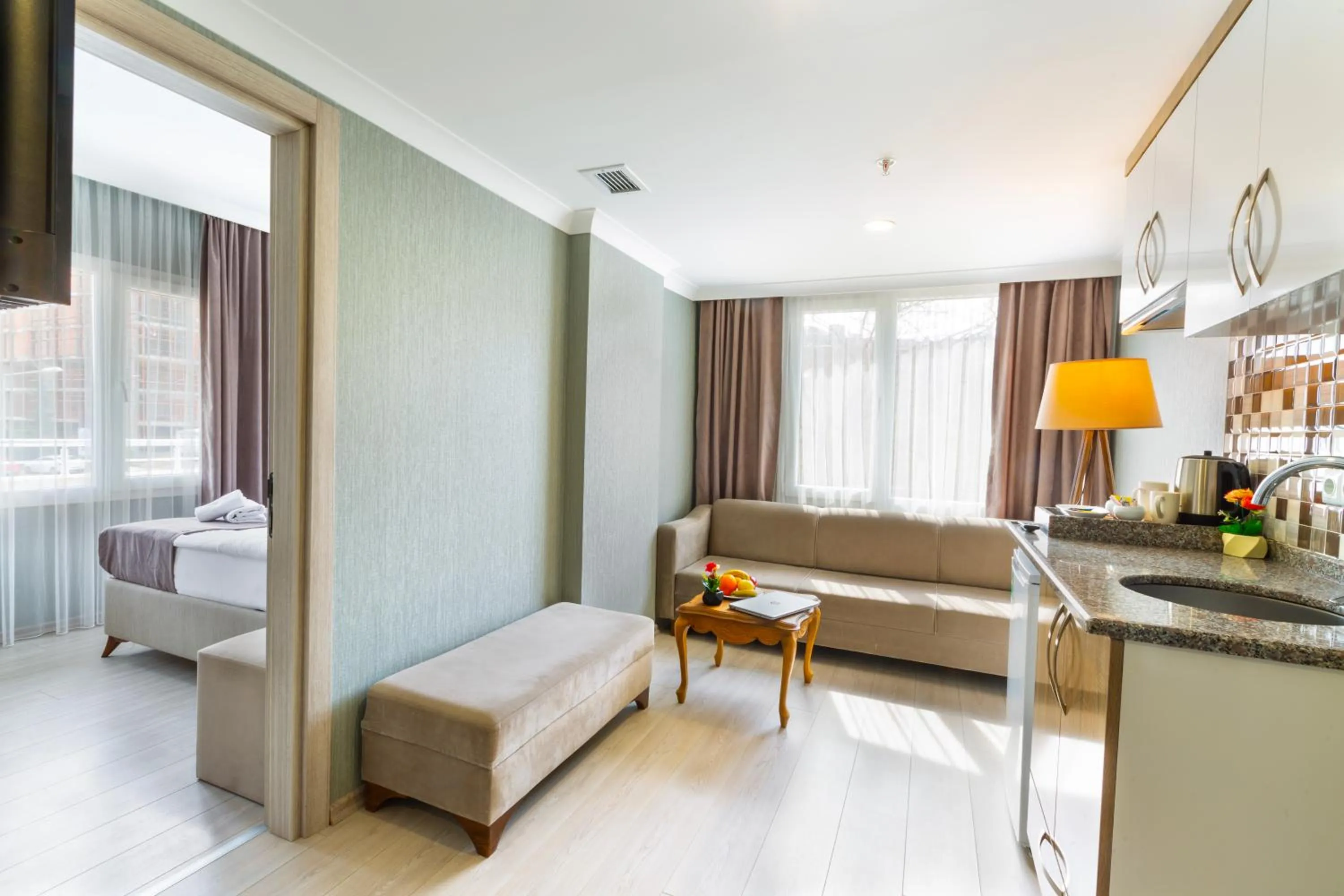 Seating area in Alya Hotel