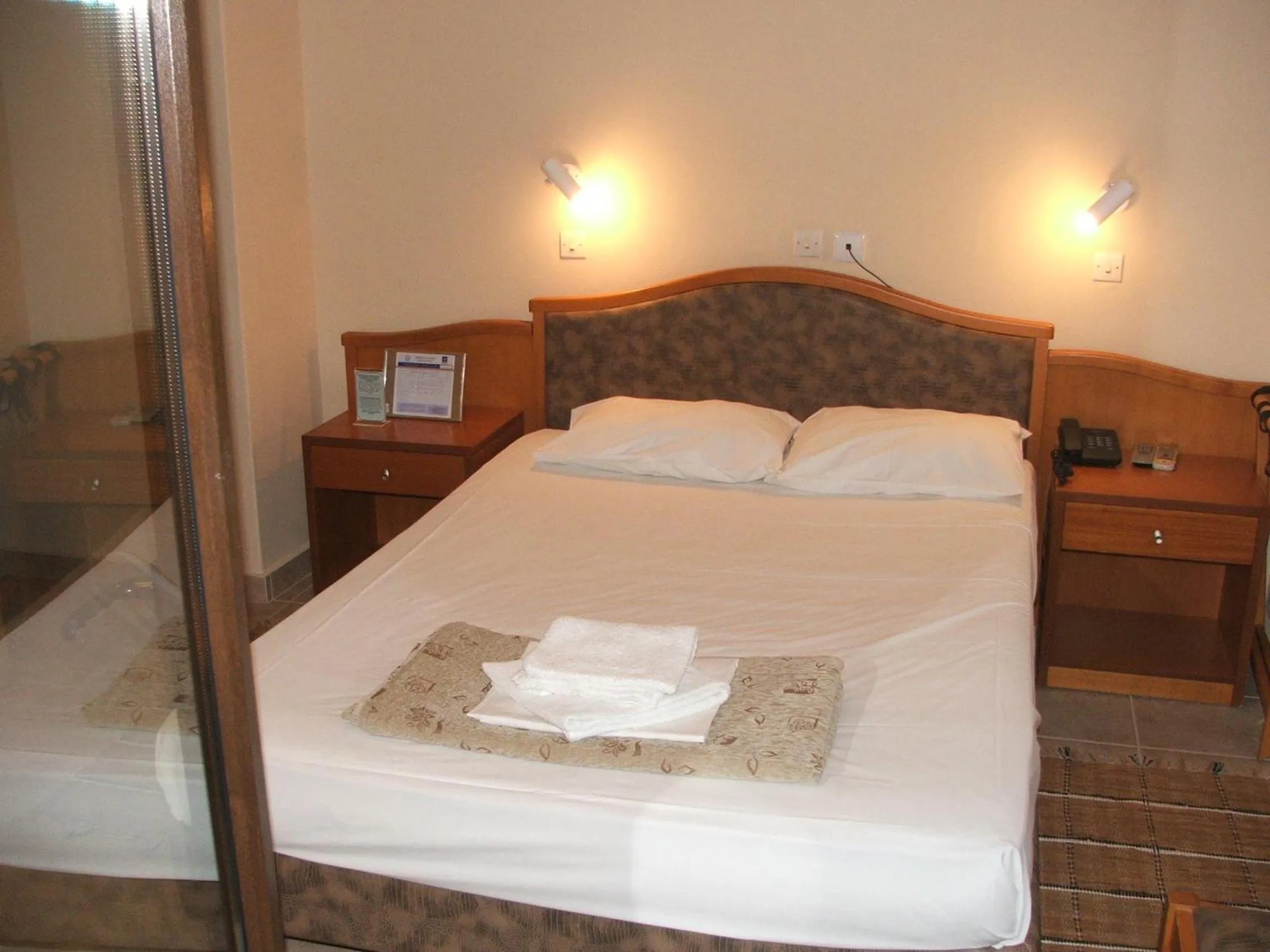 Decorative detail, Bed in Sappho Hotel