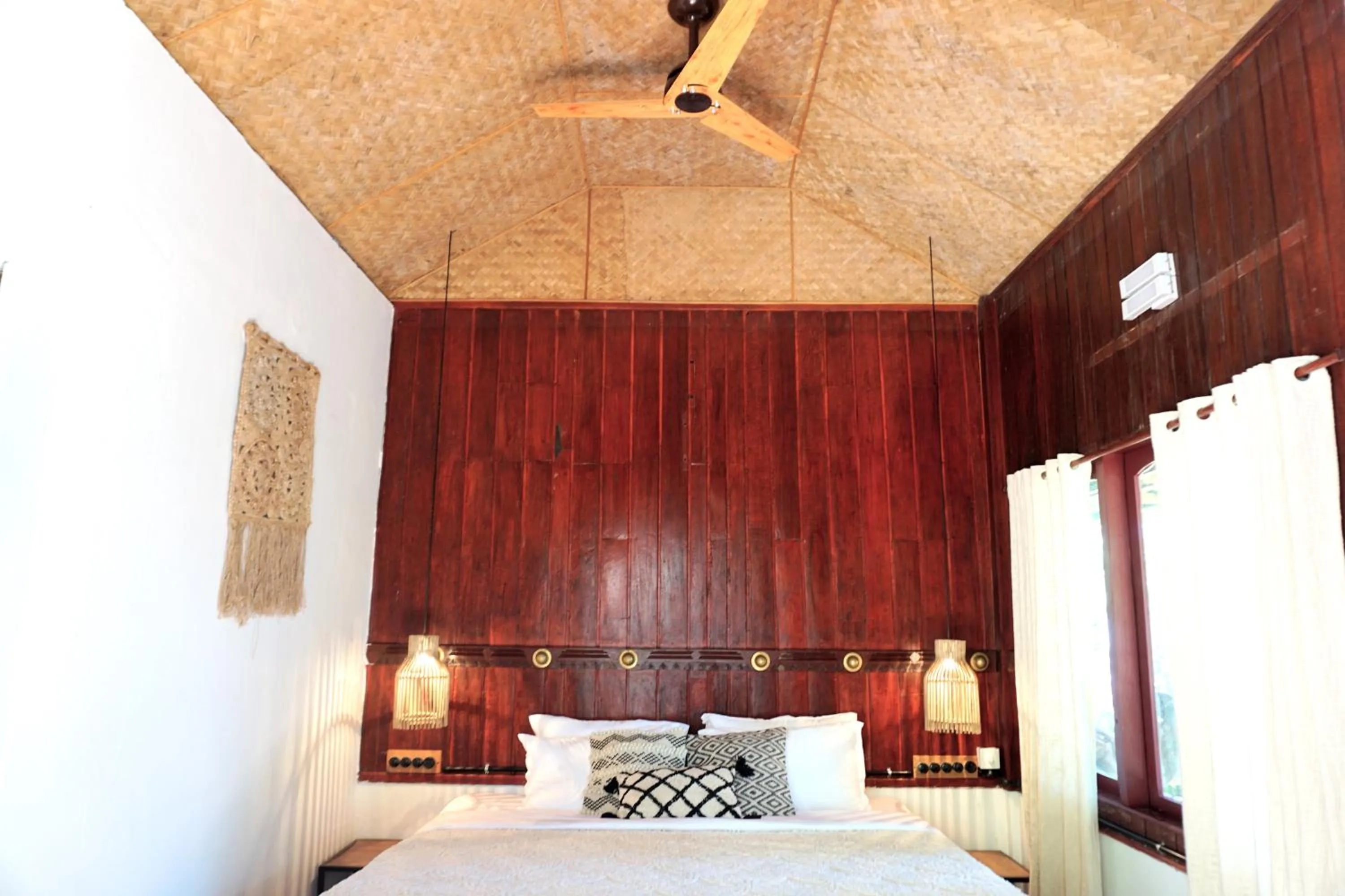 Bed in Sunsets and Palm Trees